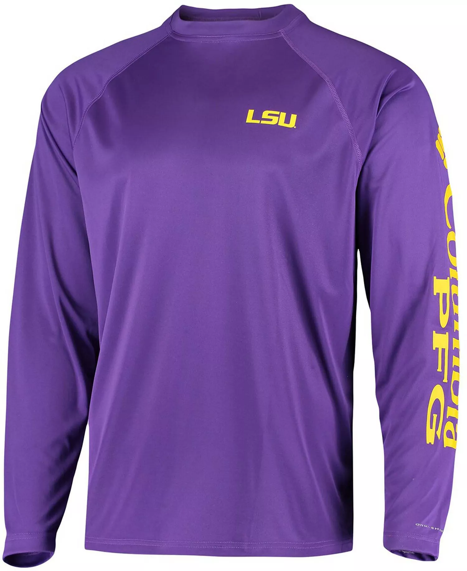 Men's Purple LSU Tigers Terminal Tackle Omni-Shade Long Sleeve T-shirt - Purple - L