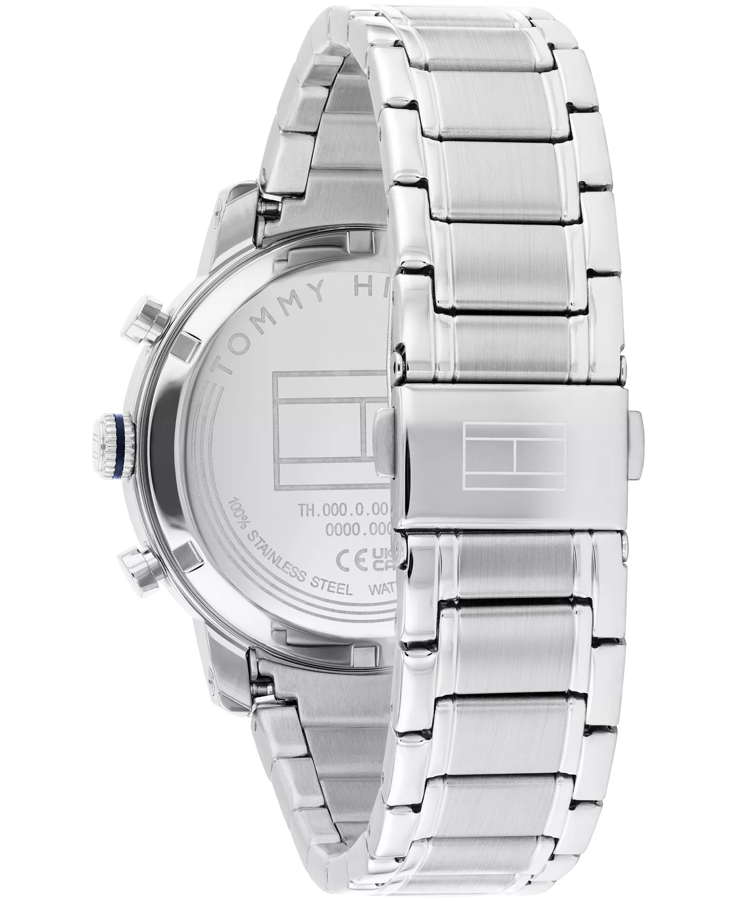 Men's Multifunction Silver Tone Stainless Steel Bracelet Watch, 42mm - Silver - 42