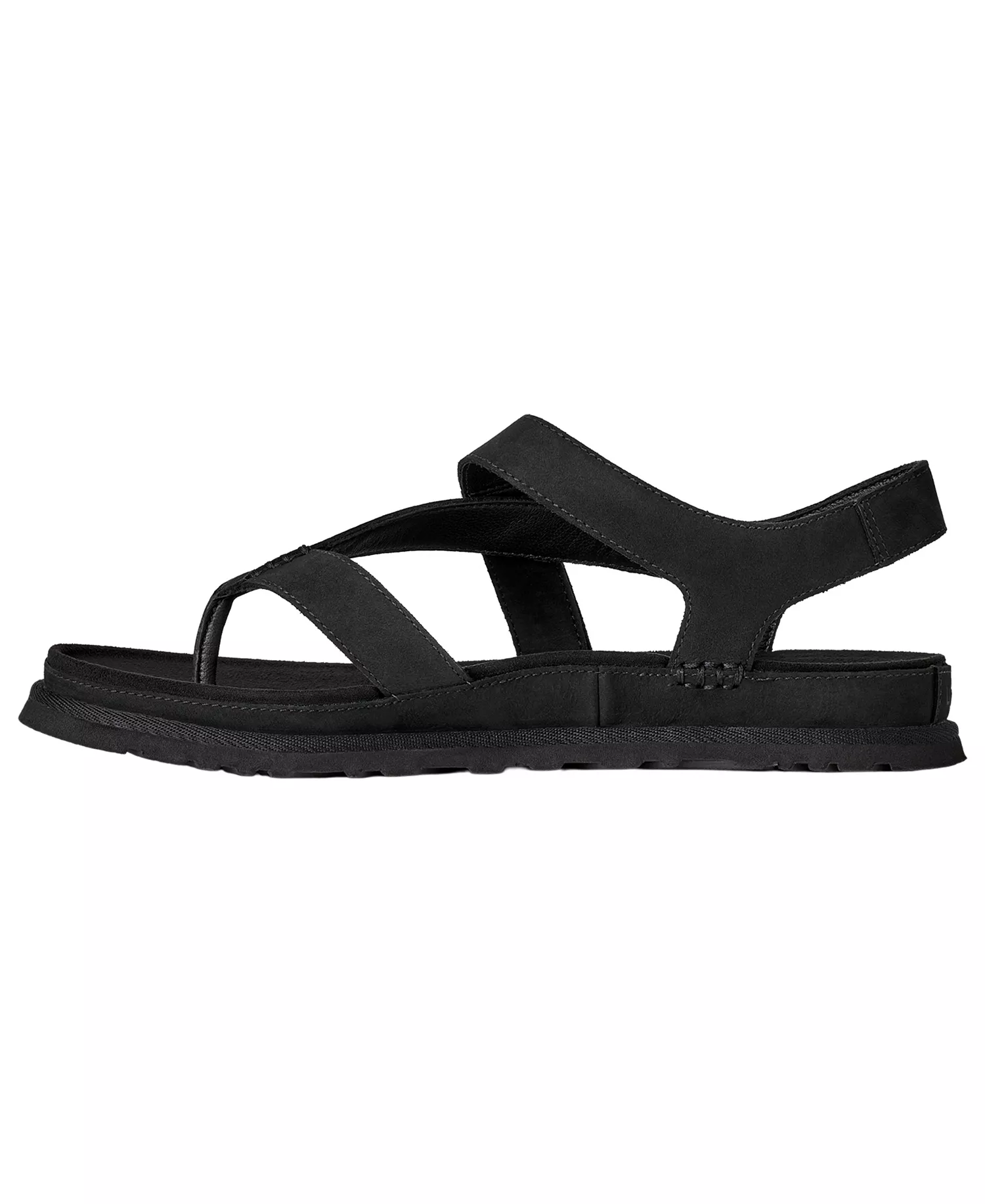 Women's GoldenGaze Open Toe Flat Sandals - Black - 10M