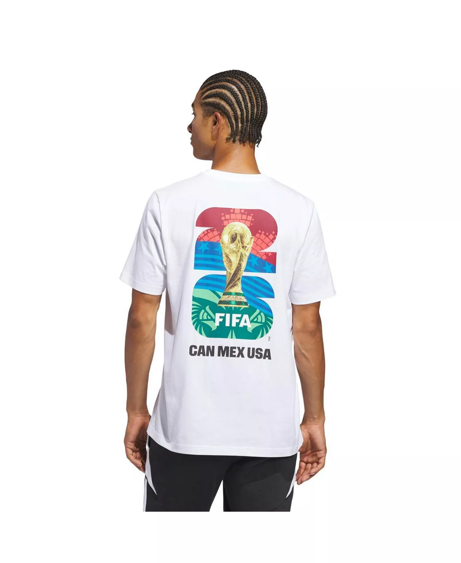 Men's White 2026 FIFA World Cup Match Ball T-Shirt - White - 3XL