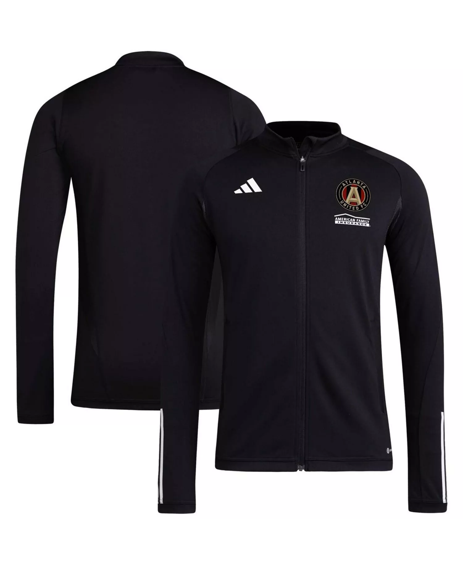 Men's Black Atlanta United FC 2023 On-Field AEROREADY Full-Zip Training Top - Black - 2XL