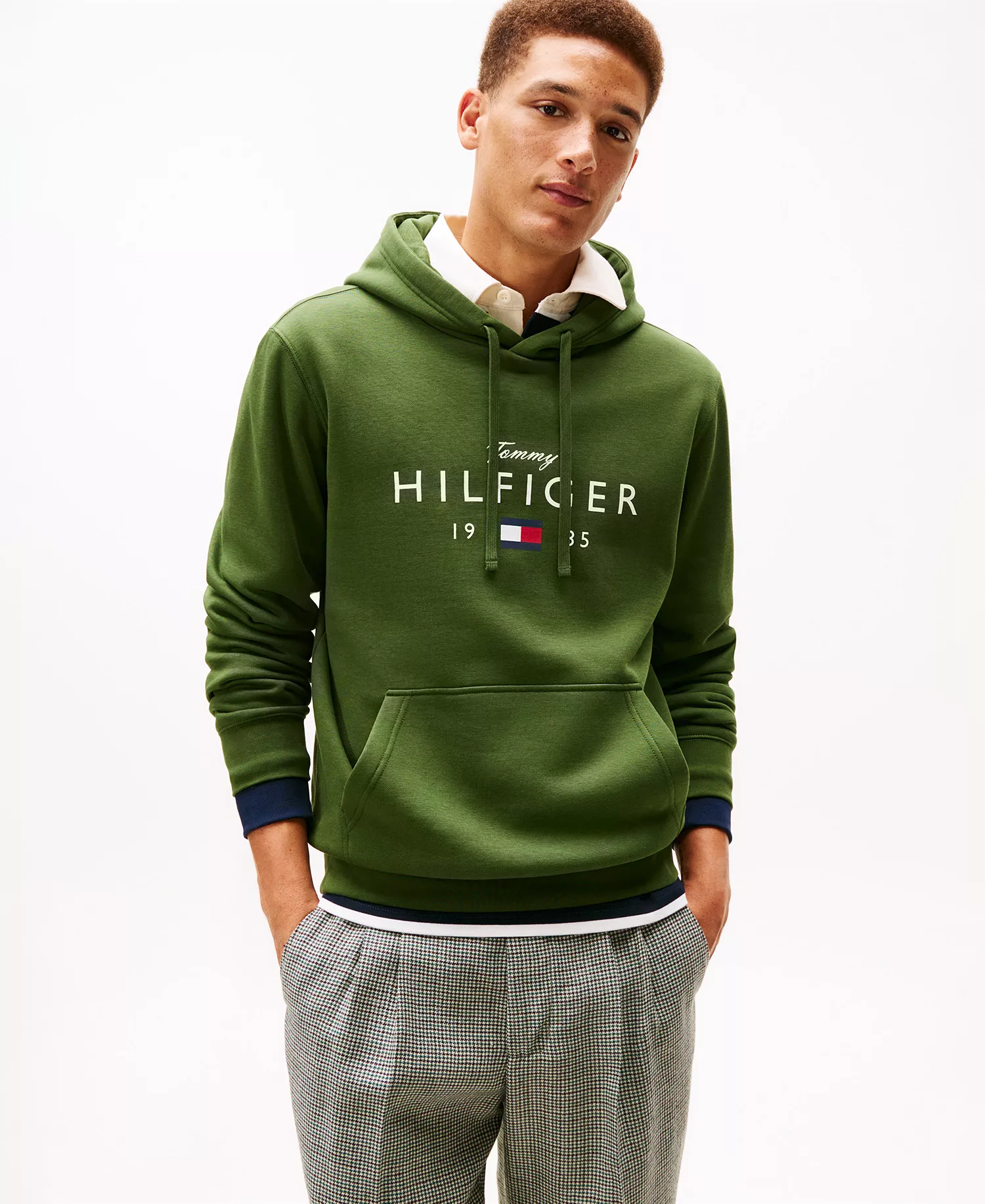 Men's Big Hilfiger Regular-Fit Hoodie - Mountain Pine - L