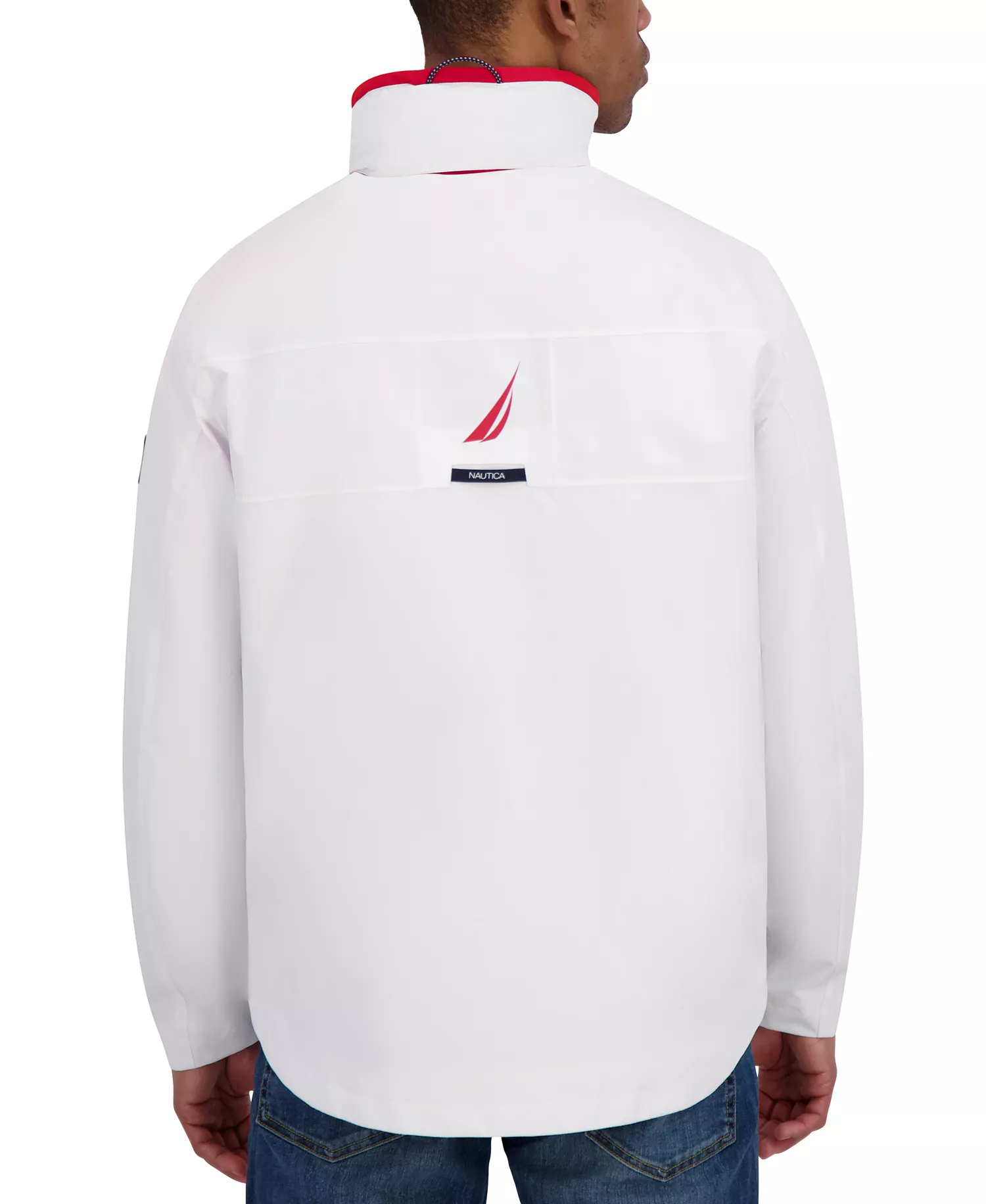 Men's Hooded Sailing Jacket - Bright White - 2XL