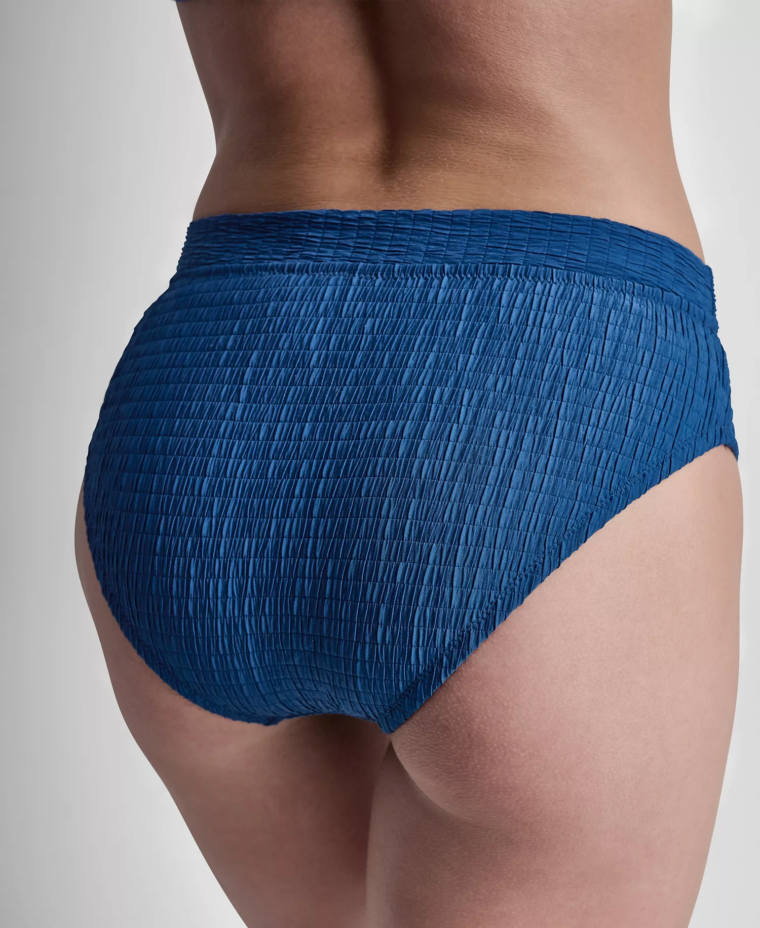 Women's High Waist Bikini Bottoms  - Black Texture - 2XL