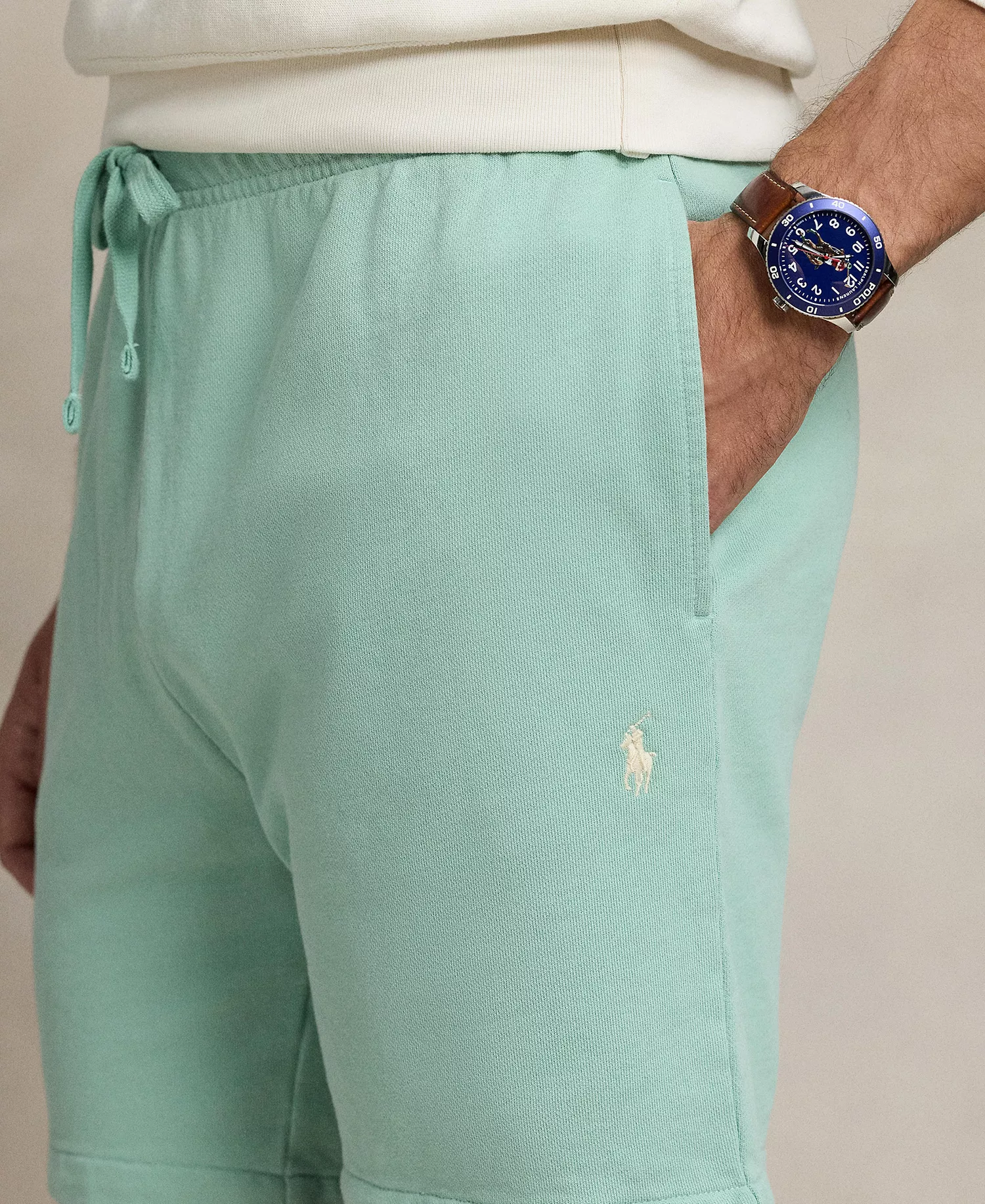 Men's Big & Tall Loopback Fleece Shorts - Celadon - 2LT