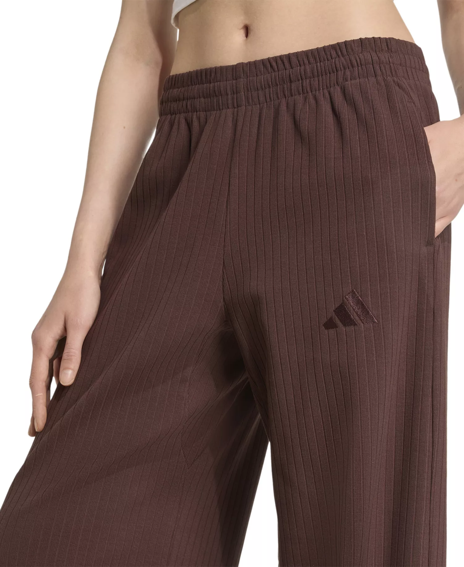 Women's All SZN Winterized Soft Lux Loose Wide-Leg Pants - Shadow Brown - L
