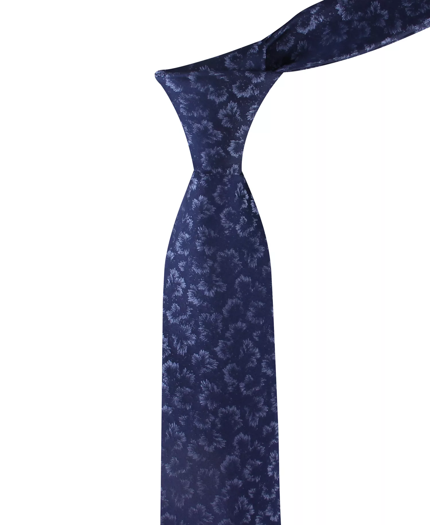 Men's Silk London Floral Tie - Navy - ONE SIZE