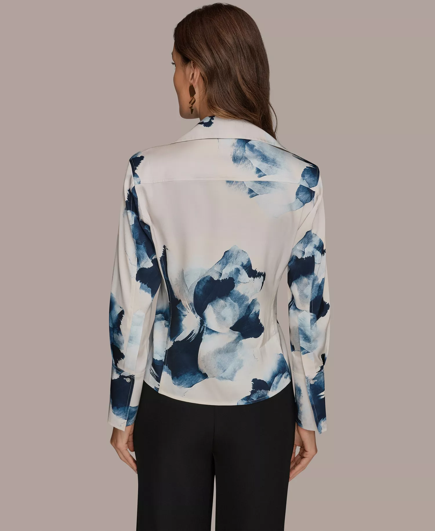 Petite Long-Sleeve Shirt - Nightfall/Sea Mist Multi - P/L