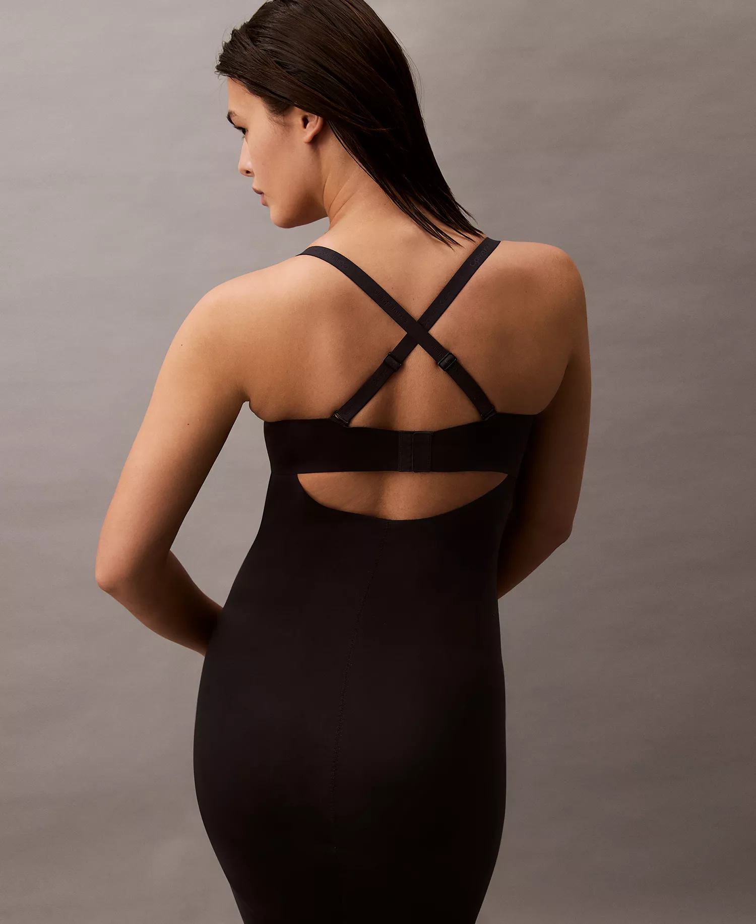 Women's Stay-Put Firm Stretch Shapewear Slip QF8197 - Black - M