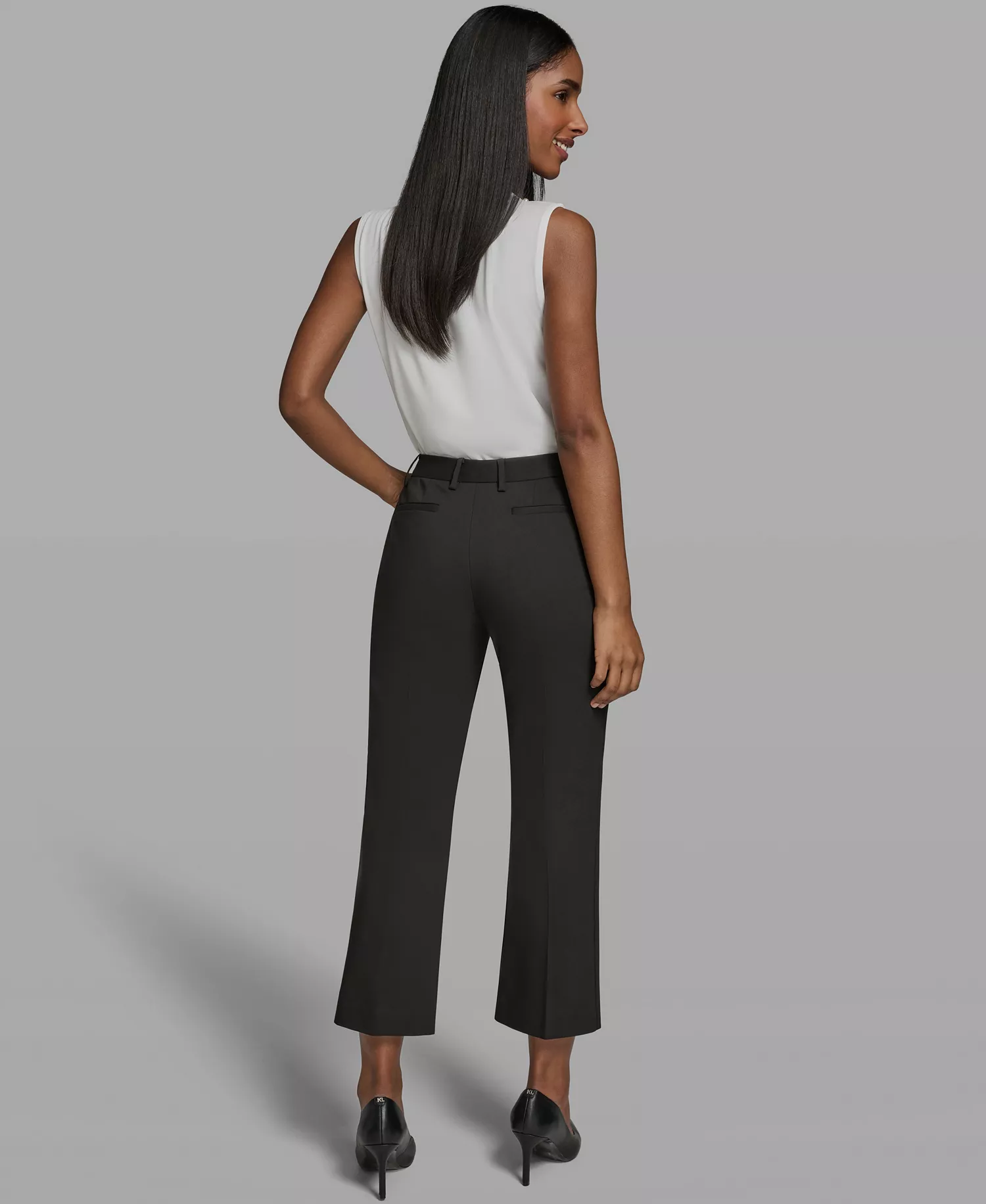 Women's Woven Ankle Pants - Black - 0