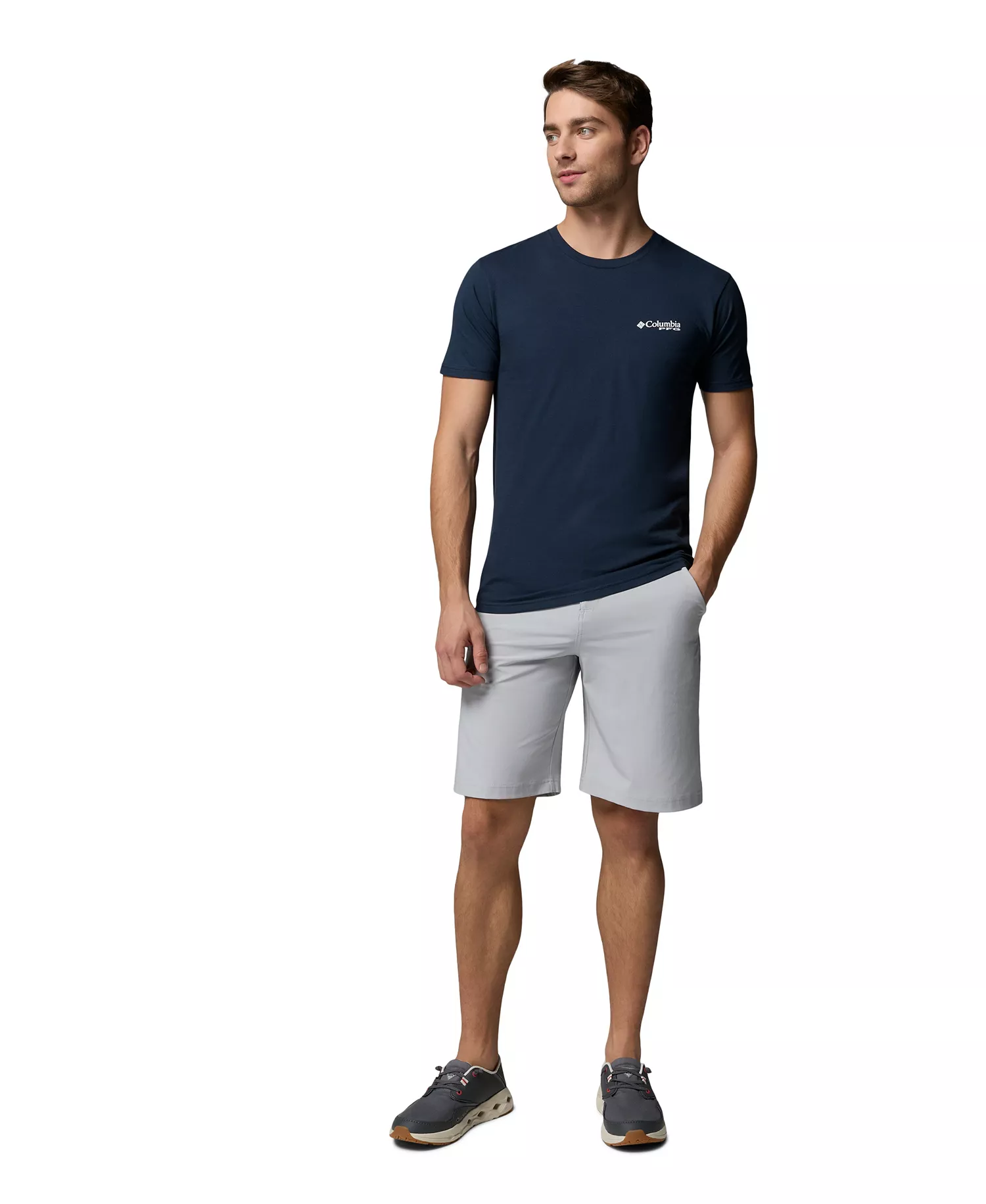 Men's PFG Yeager Graphic T-Shirt - Columbia Navy - L