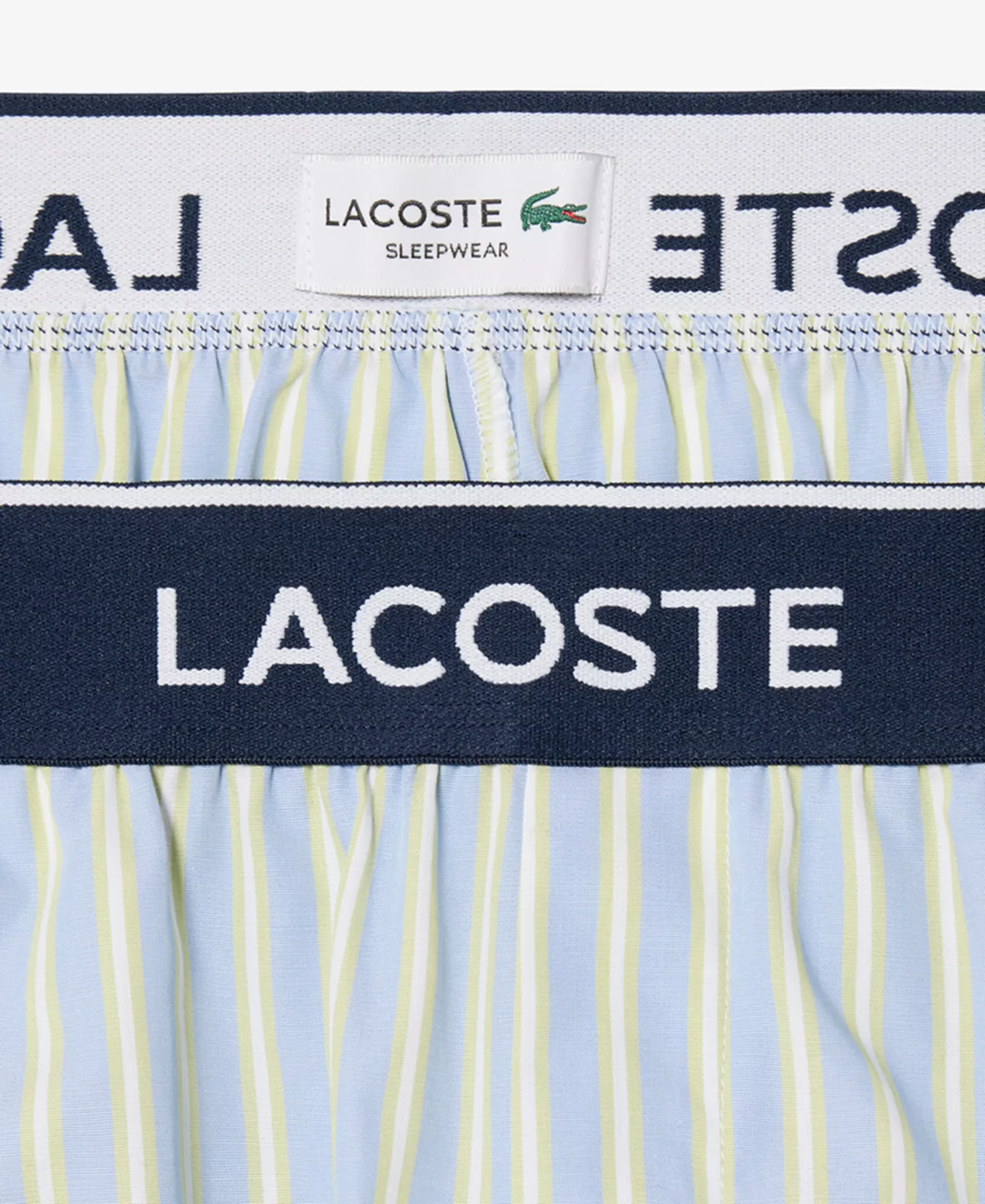 Men's Loungewear Striped Straight-Fit Shorts - Aphylla/Birch-white - L