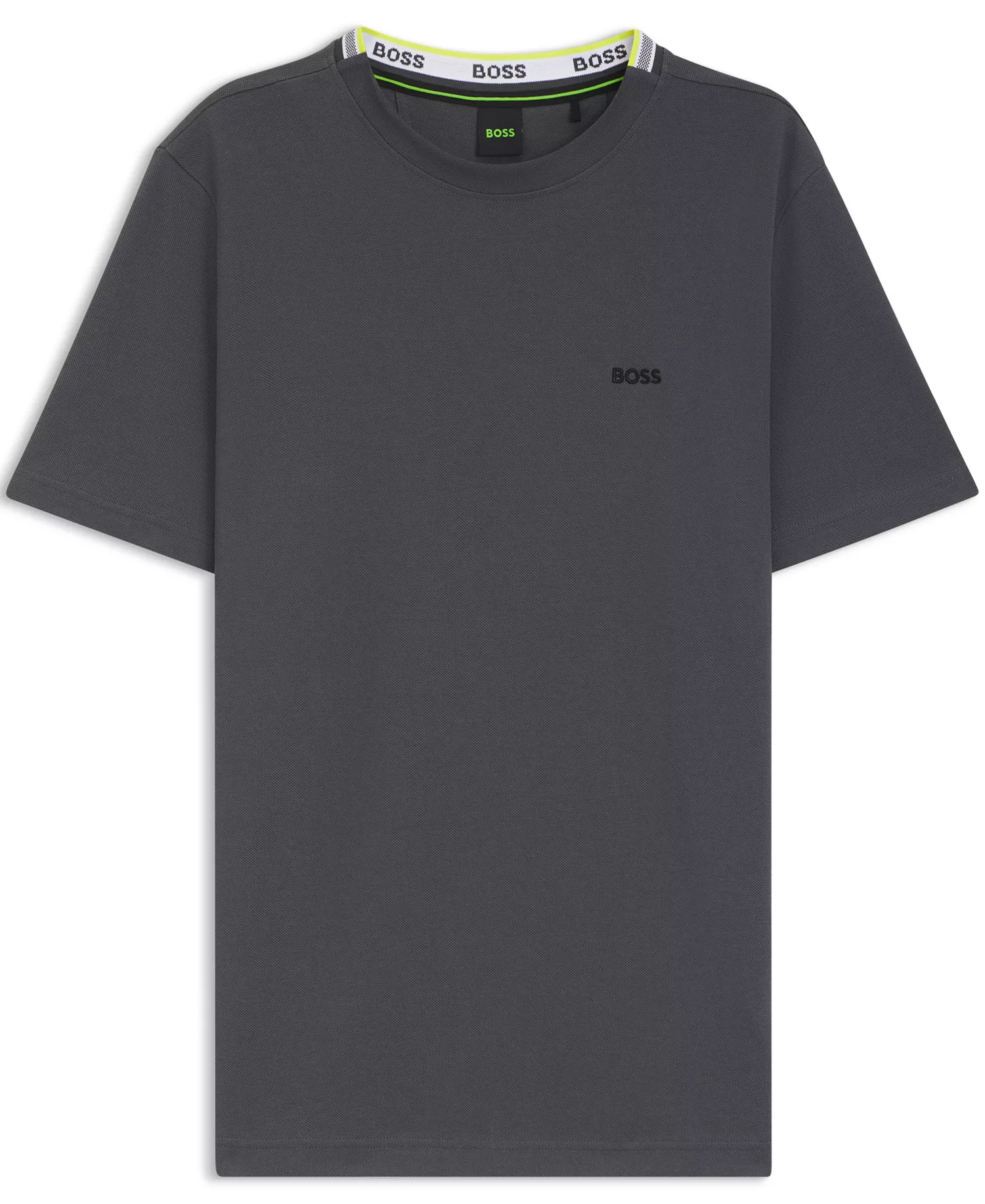 Men's Cotton-Pique Regular Fit T-Shirt - Dark Gray - 2XL