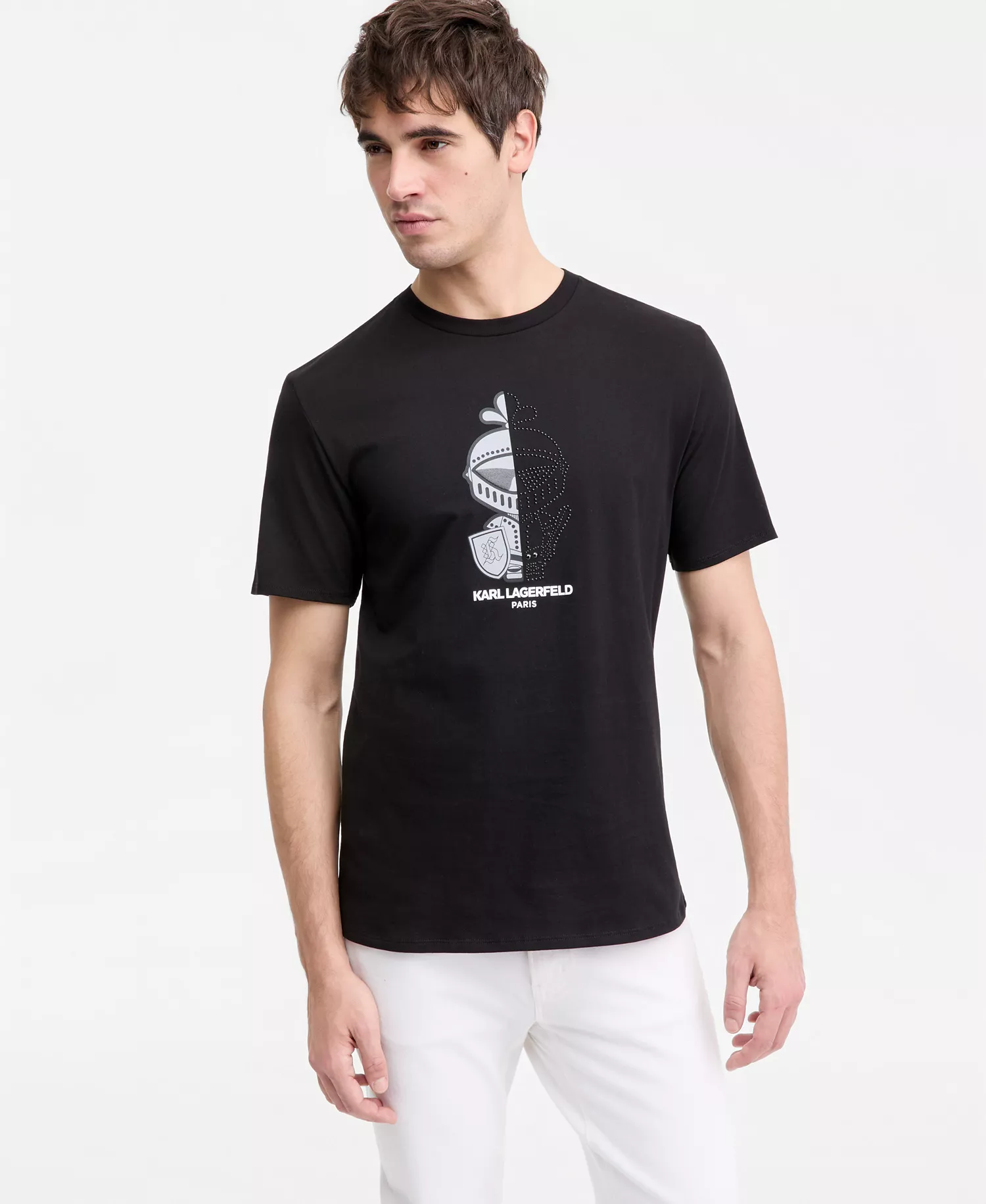 Men's Split Personality Karl Graphic T-Shirt - Black - 2XL