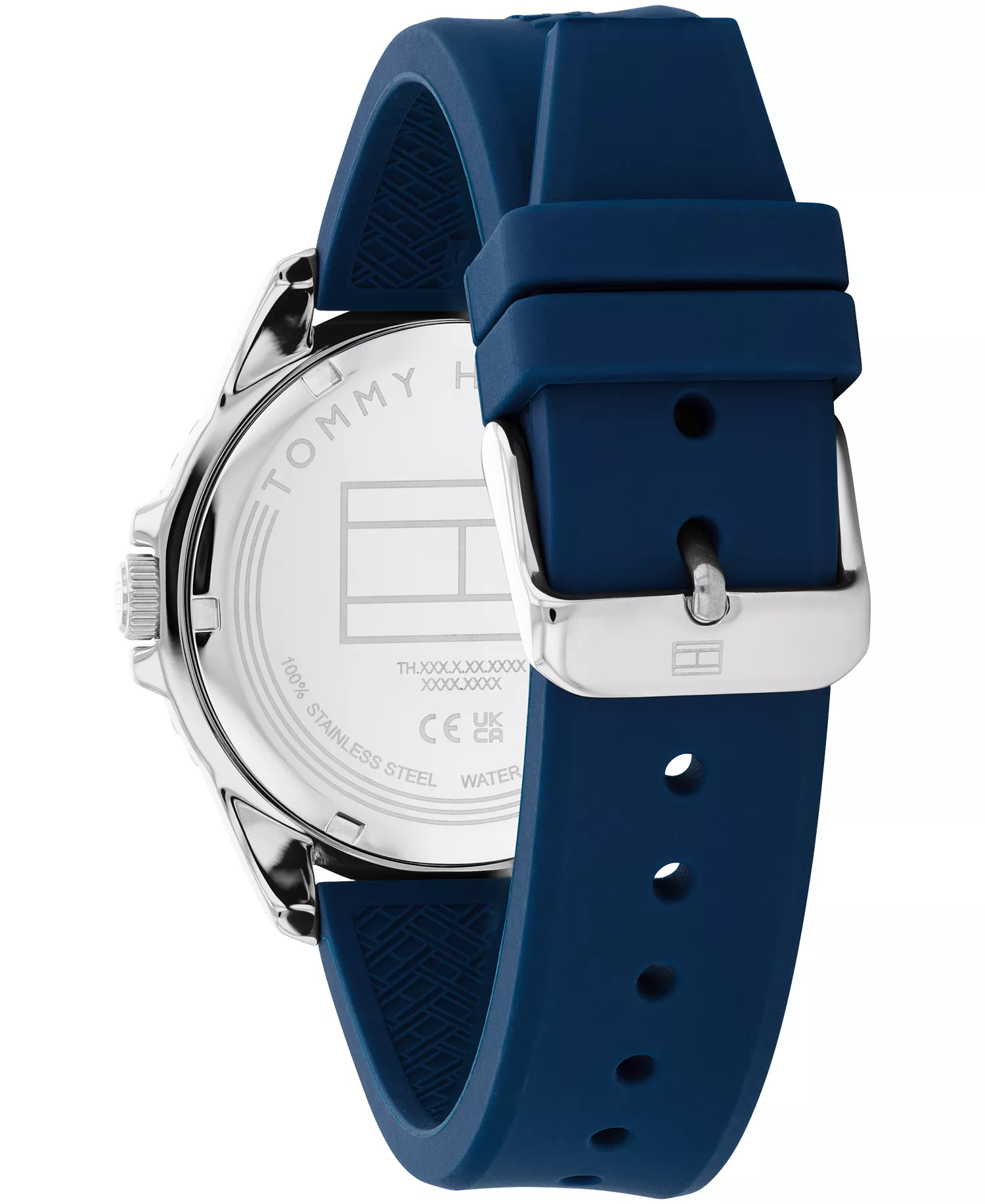 Men's Quartz Blue Silicone Strap Watch, 42mm - Blue - 42mm