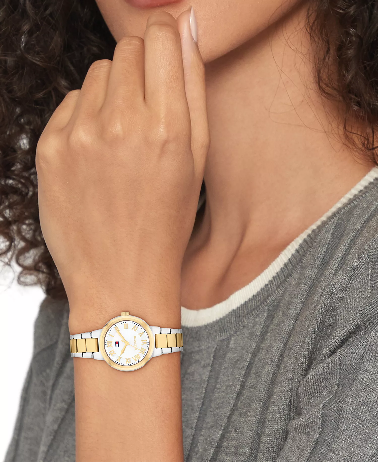 Women's Quartz Two Tone Stainless Steel Bracelet Watch, 28mm - Two Tone - No Size