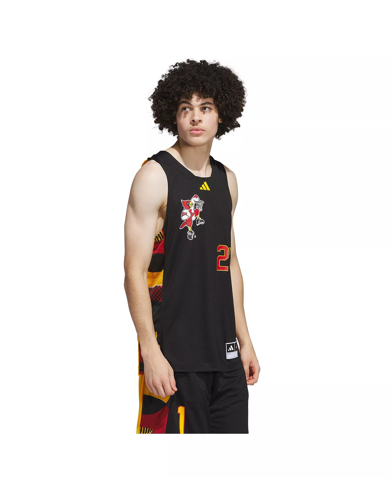 Men's 24 Black/Gold Louisville Cardinals Black History Month Basketball Jersey - Black, Gold - L