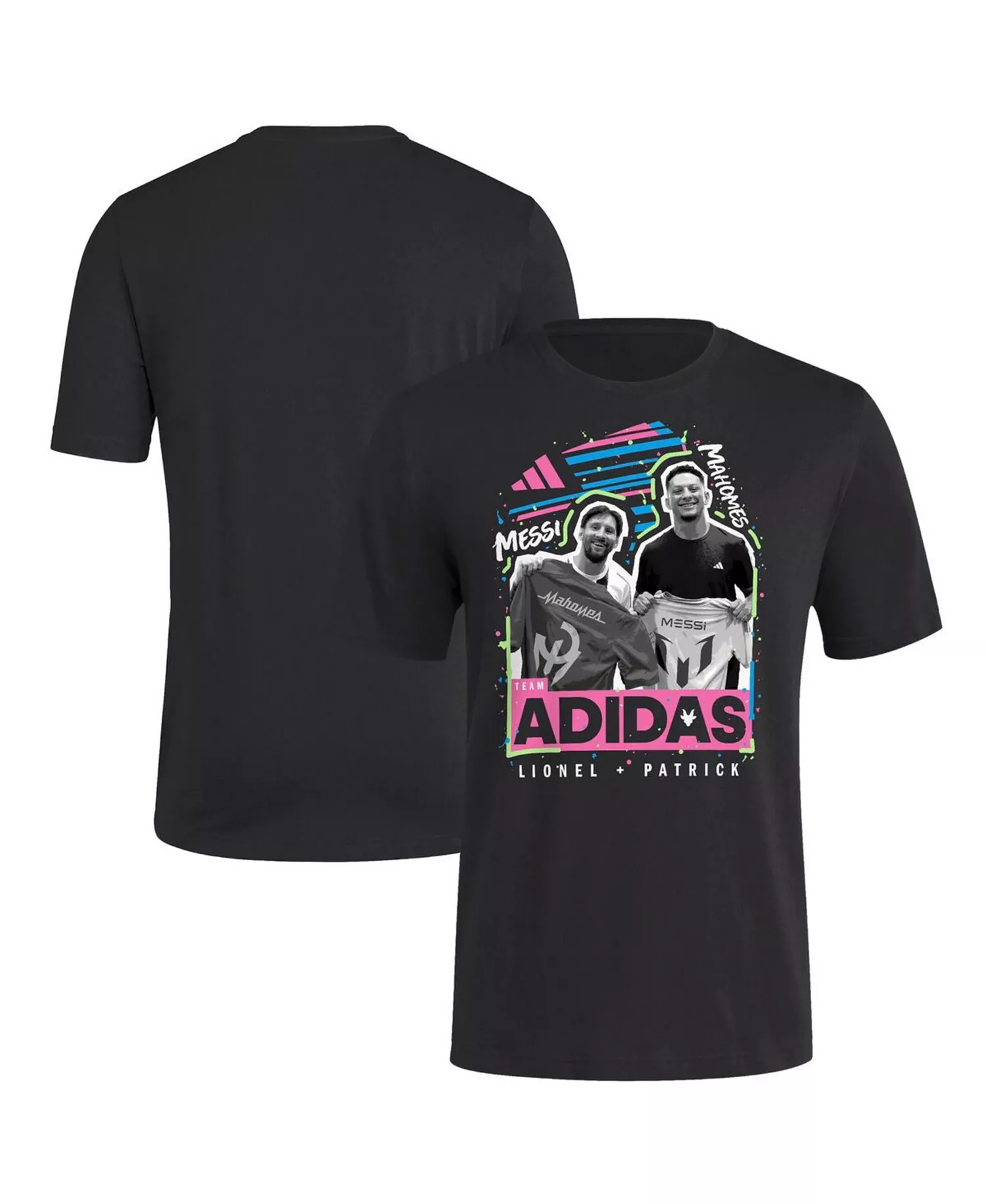 Men's Lionel Messi x Patrick Mahomes Black adidas Sport Jersey Swap T-Shirt - Black - 2XL