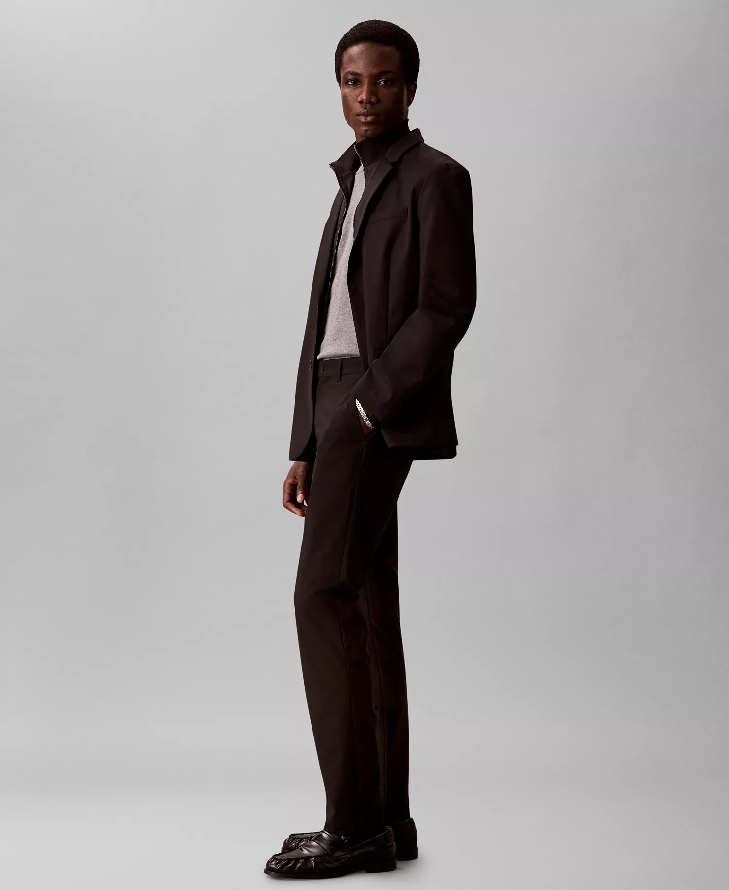 Men's Slim-Fit Tech Stretch Pants - Black - 29x30