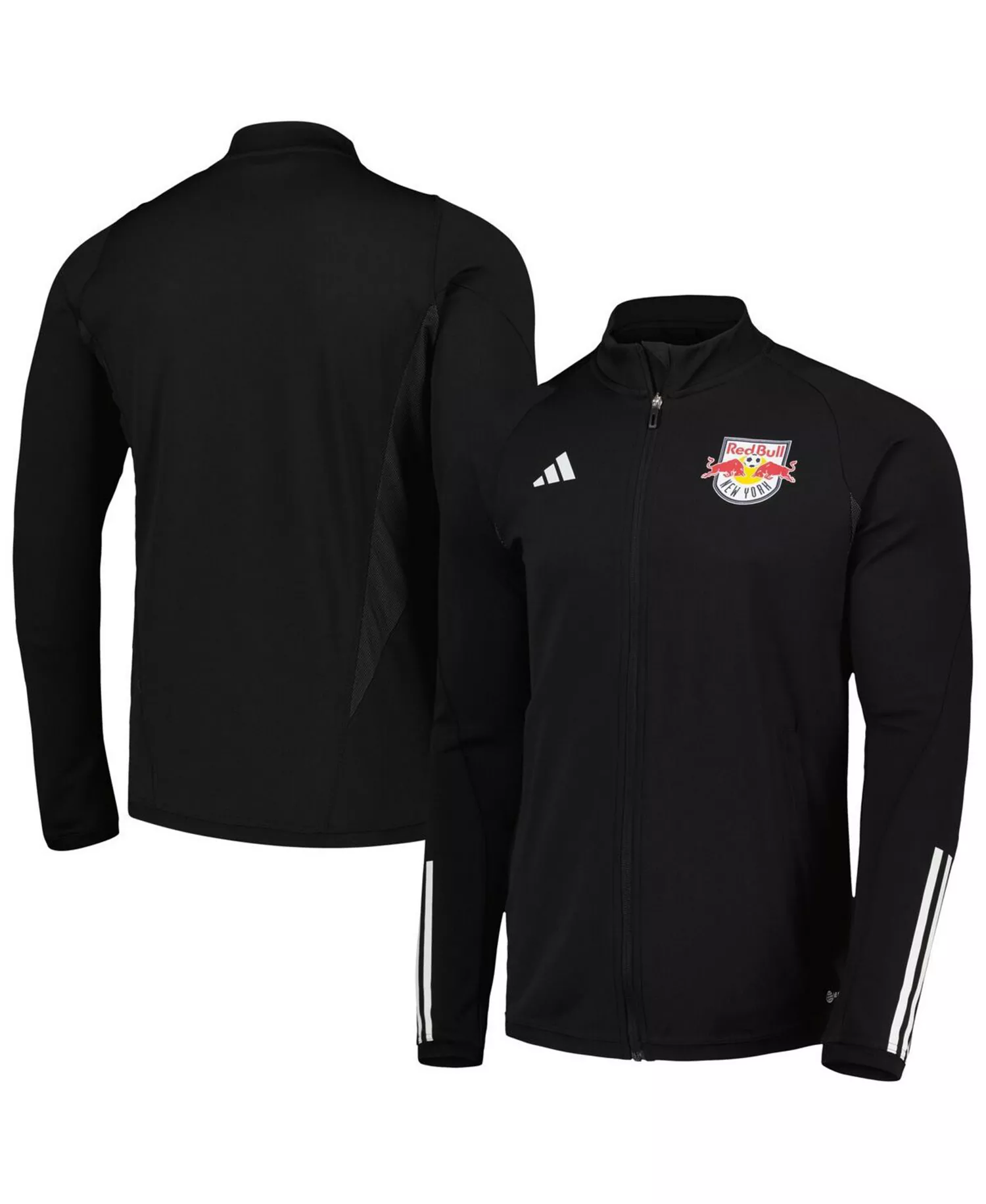Men's Black New York Red Bulls 2023 On-Field AEROREADY Full-Zip Training Top - Black - S