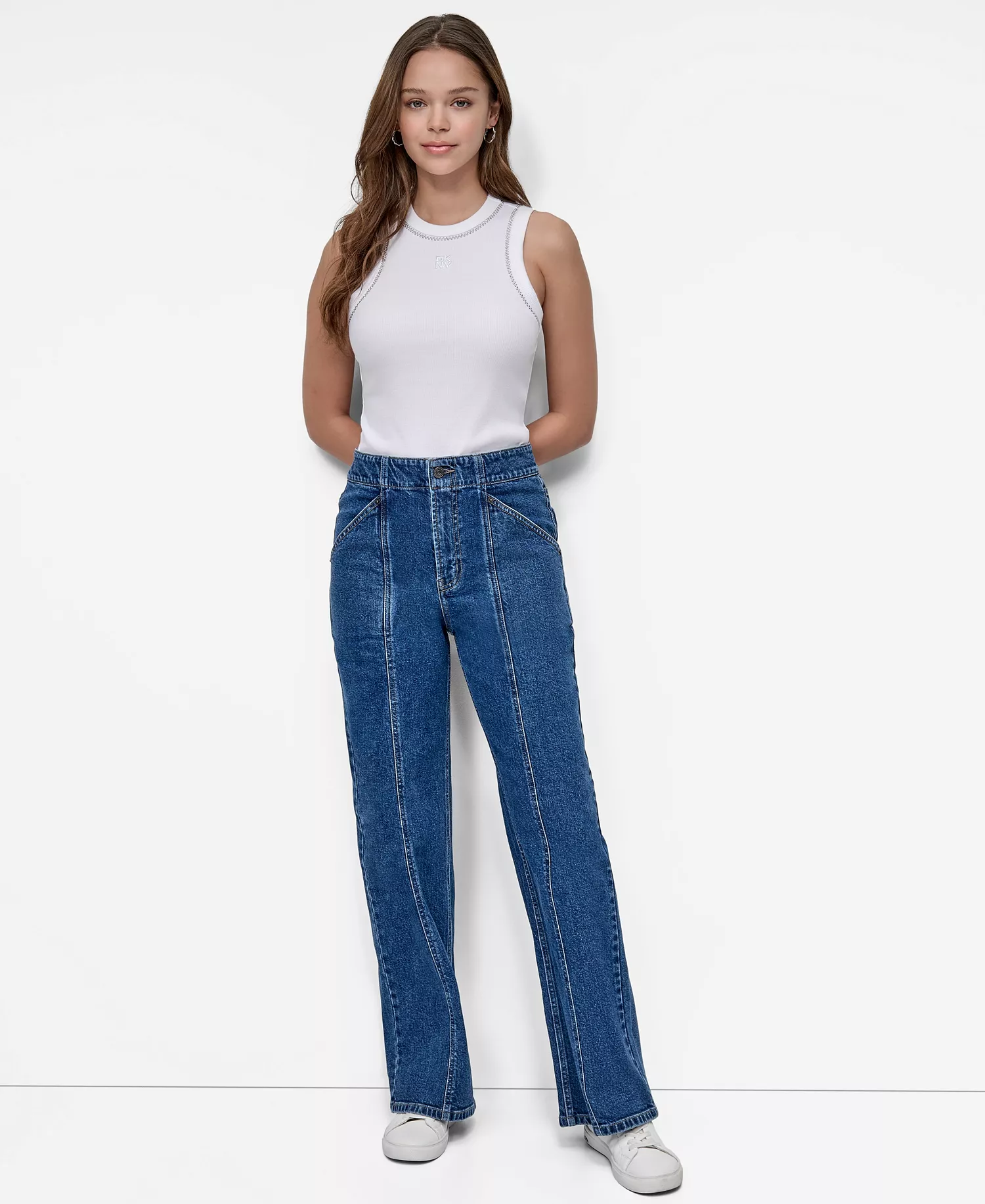 Women's High Rise Wide Leg Cargo Jeans - Moore - 24