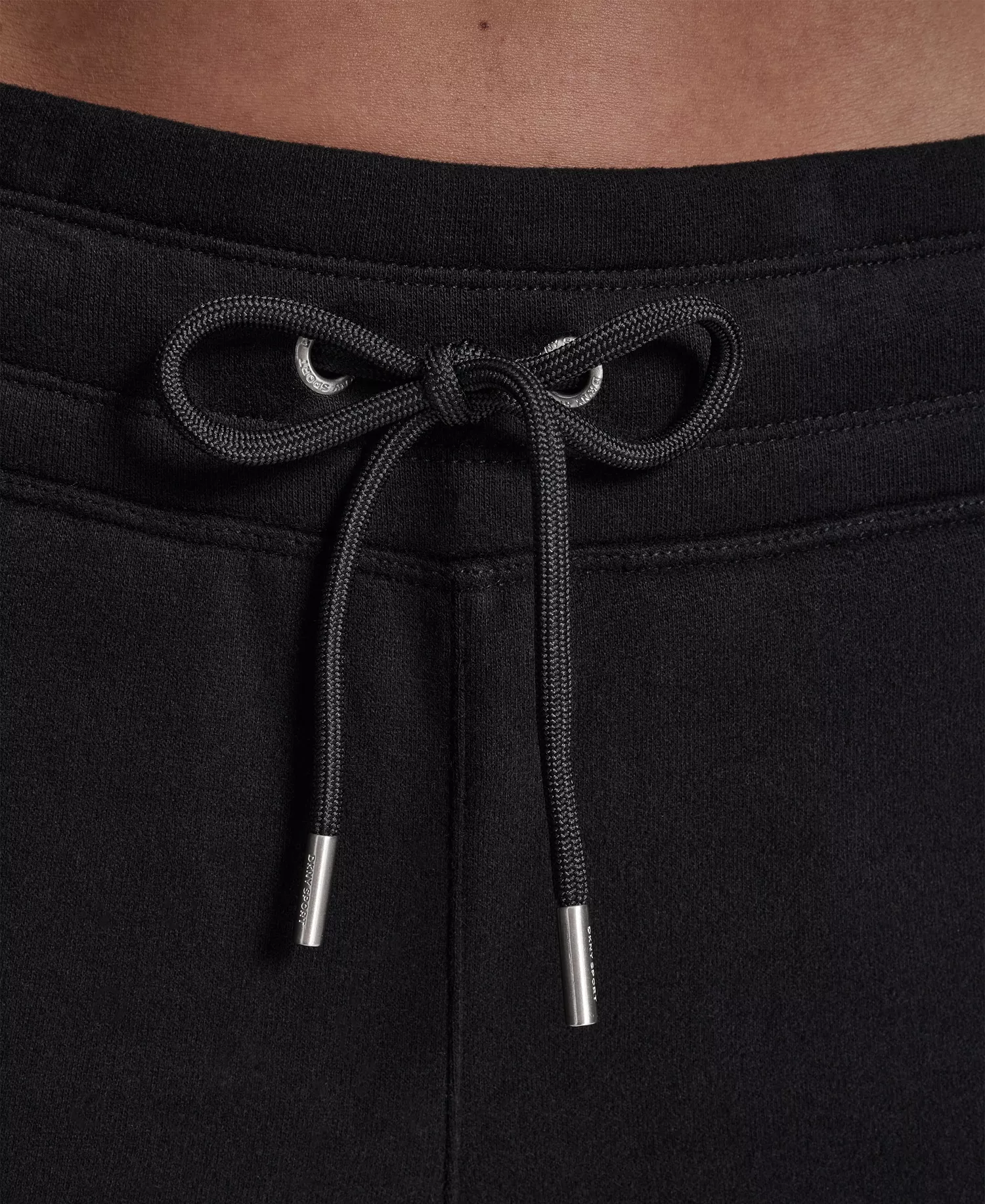 Women's Metallic Bubble Open Leg Pull-On Pants - Black - L