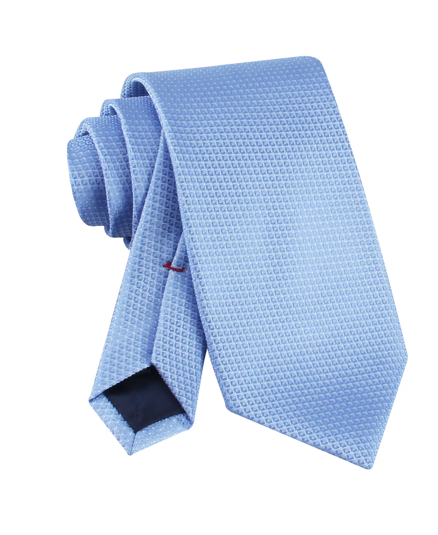 Men's Claudia Geometric Motif Pattern Tie - Light Blue - ONE SIZE