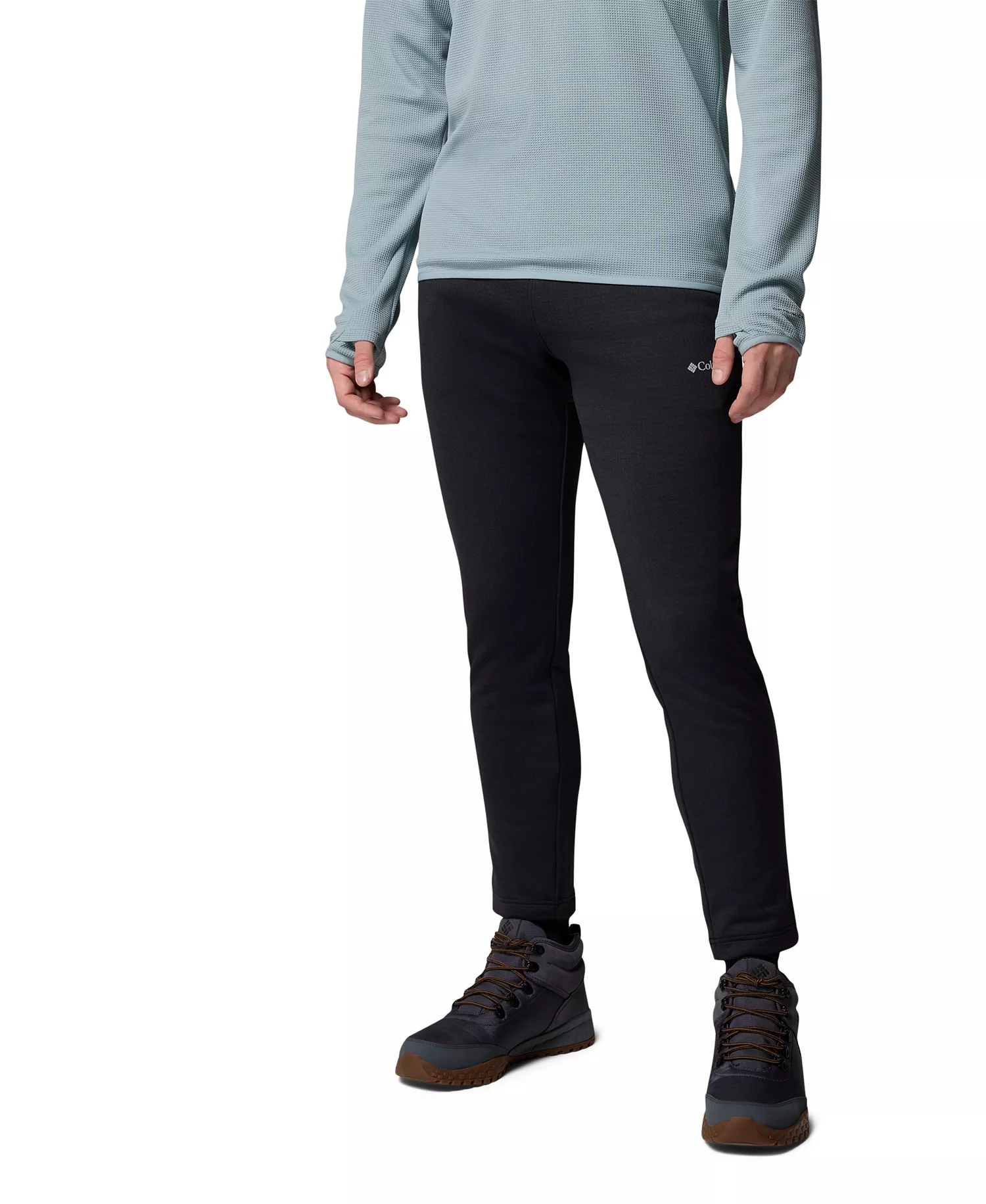 Men's Essential Hike Grid Fleece Pants - Black - 2XL