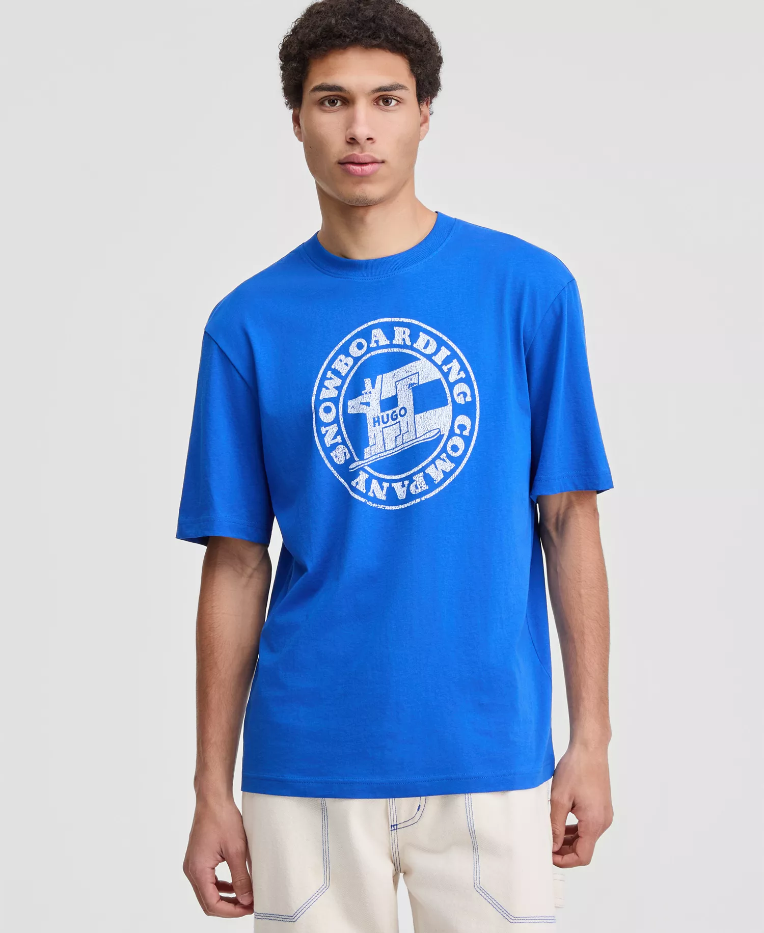 Men's Napolux Short-Sleeve Crewneck Graphic T-Shirt - Blue - 2XL