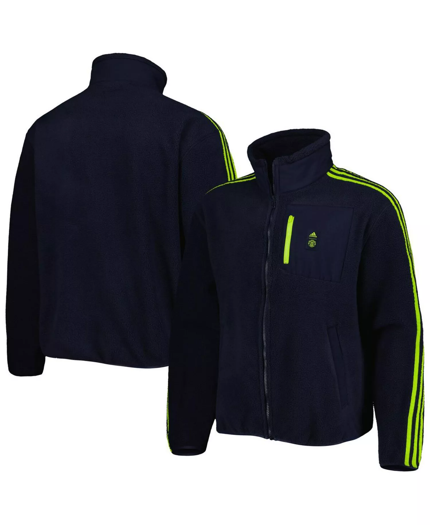 Men's Navy Manchester United Lifestyler Fleece Full-Zip Jacket - Navy - L