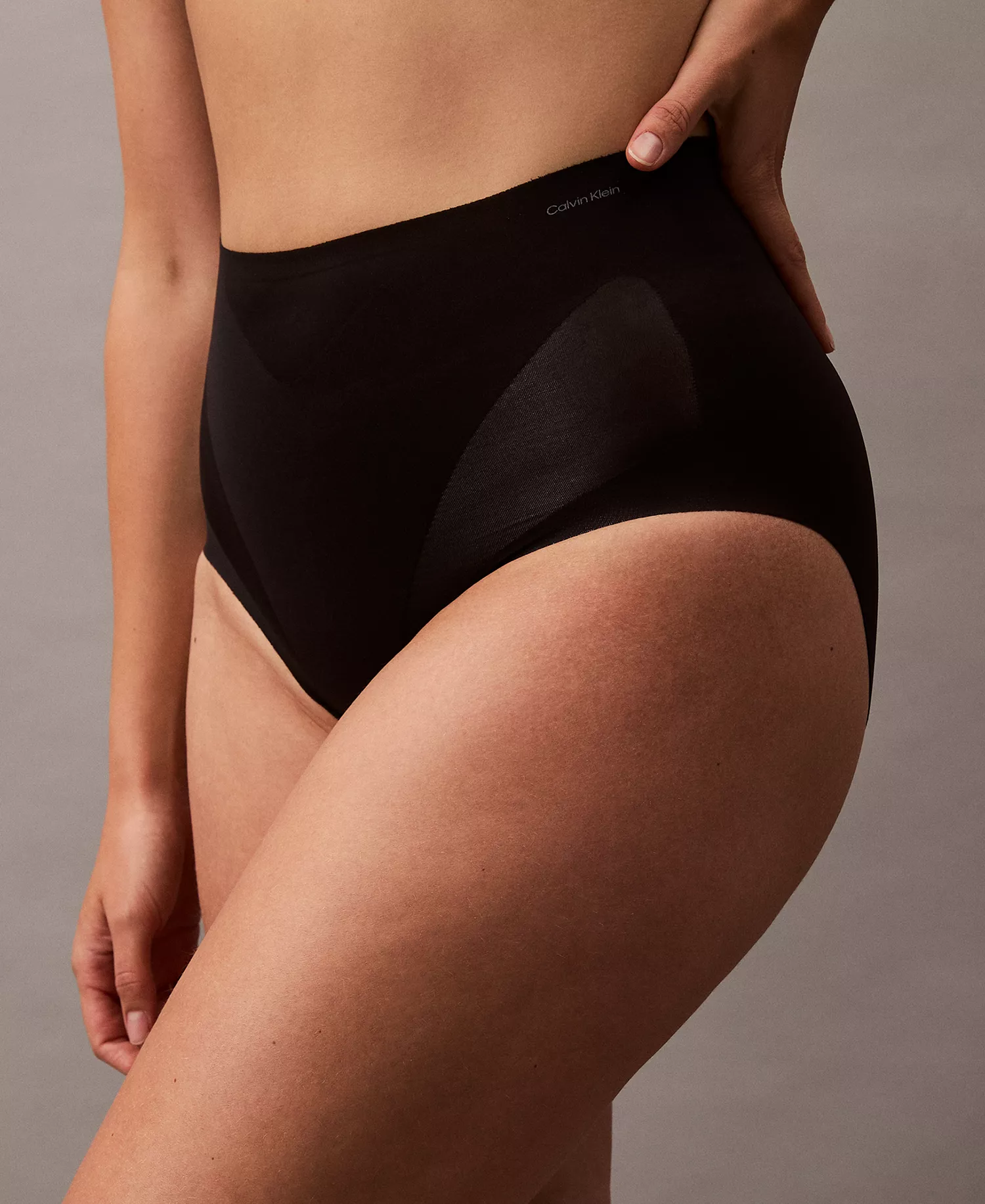 Women's Stay-Put Firm Mesh Brief Shaping Underwear QF8173  - Black - L