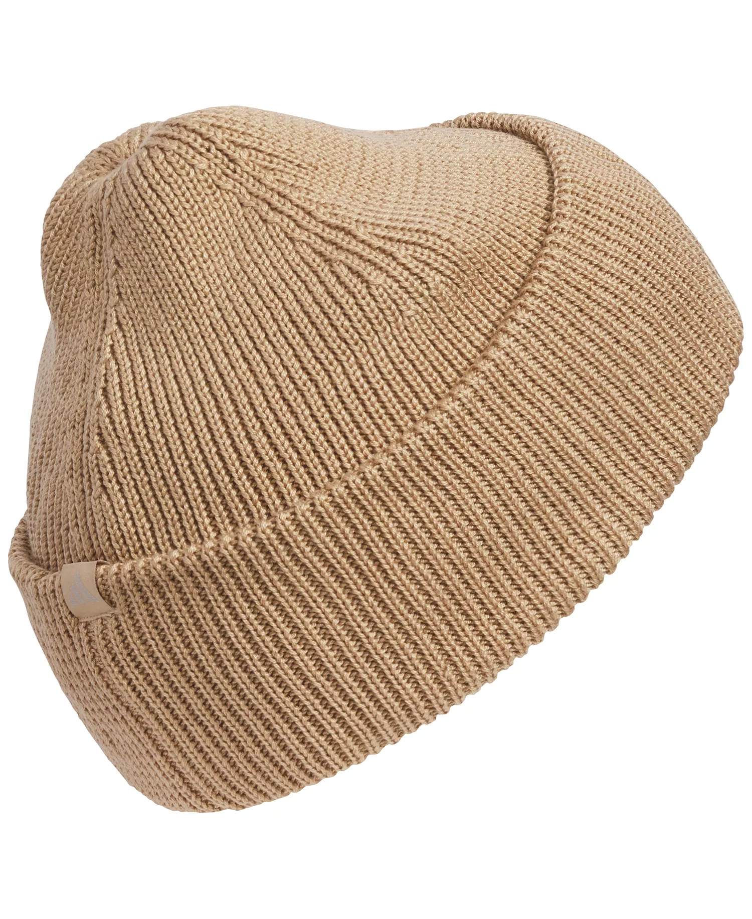 Women's Premium Cuff-Fold Beanie - Warm Sandstone Beige/light Brown - ONE SIZE