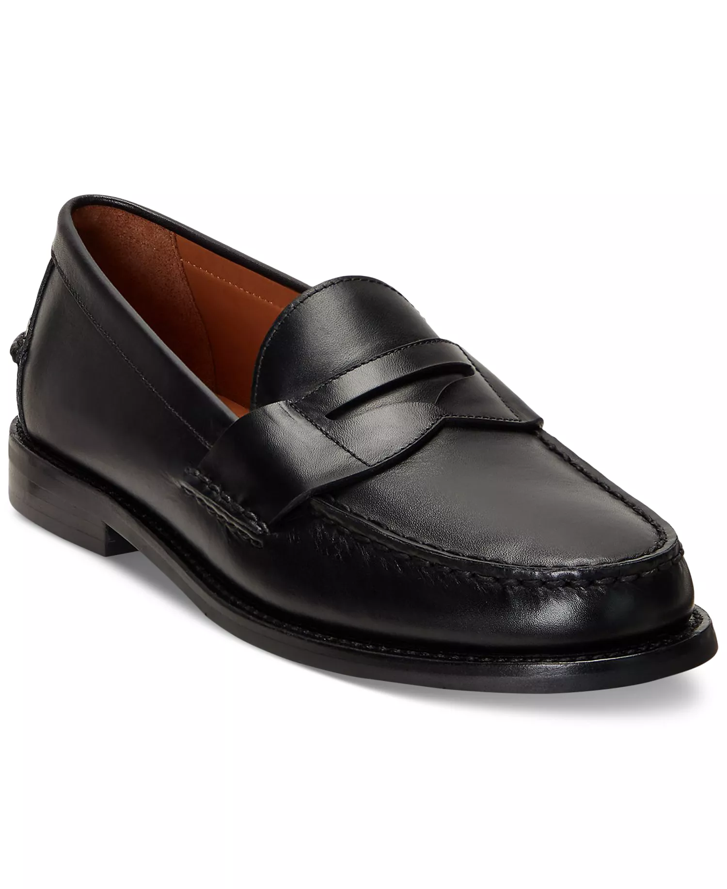 Men's Alston Leather Penny Loafers - Black - 10