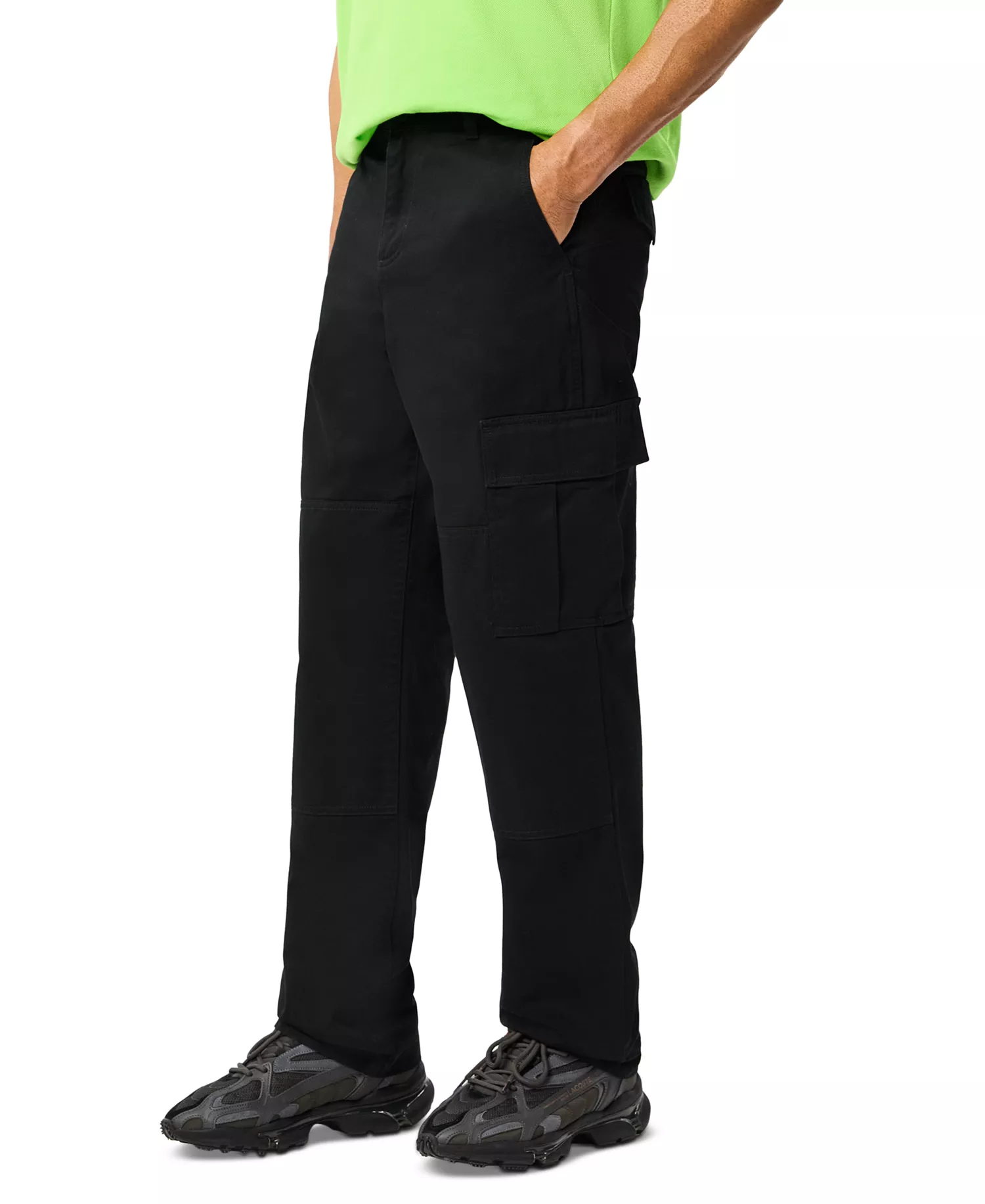 Men's Straight-Fit Cargo Pants - 031 - Black - 38