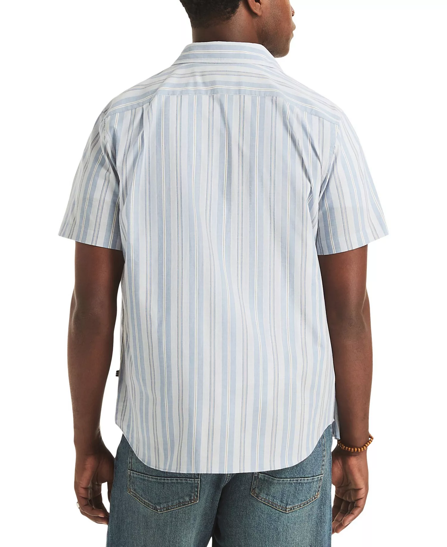 Men's Striped Classic-Fit Shirt - Dutch Blue - L