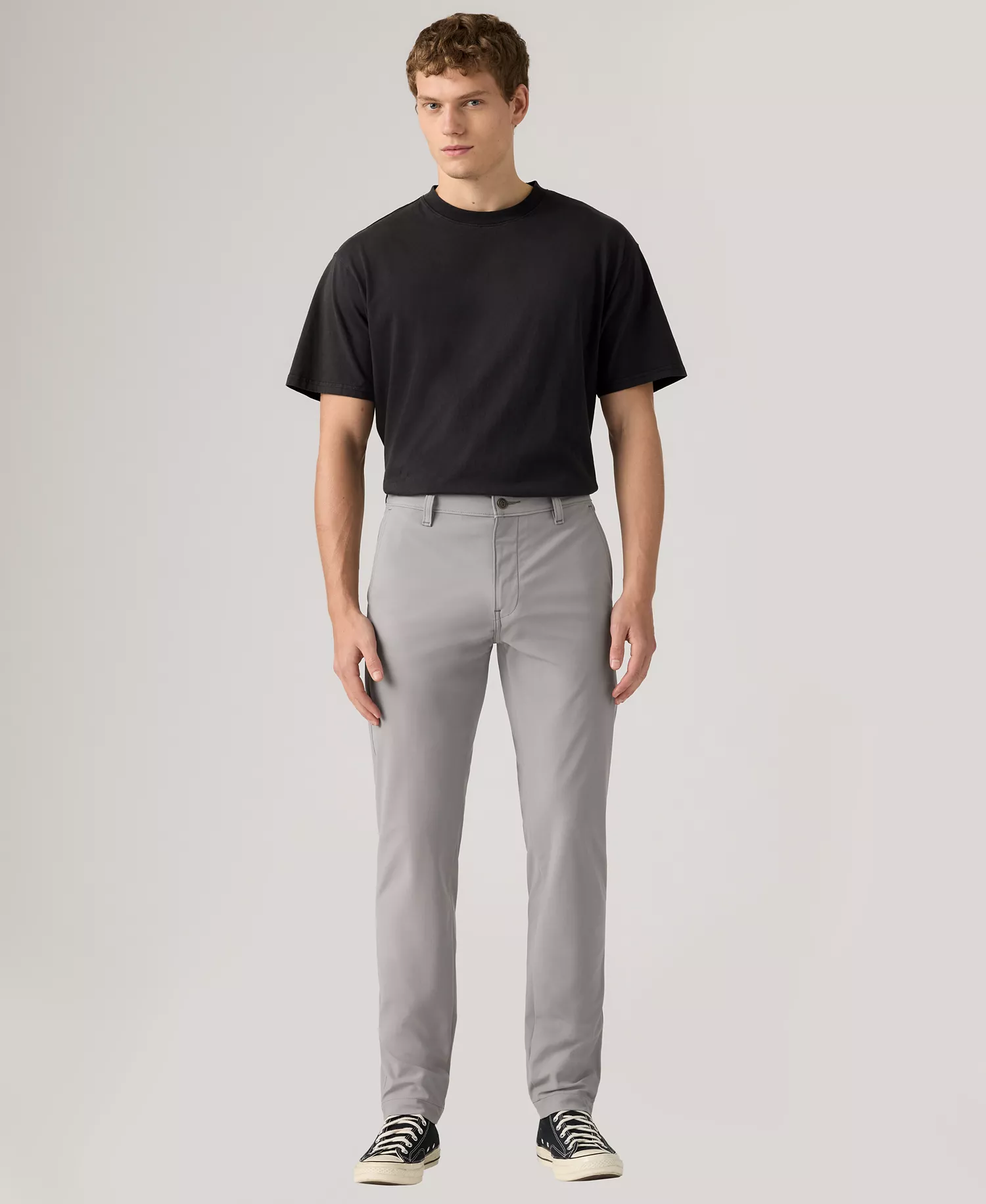 Men's Standard Tapered Style Flex-Tech Chino Pants - Gray - 29x30