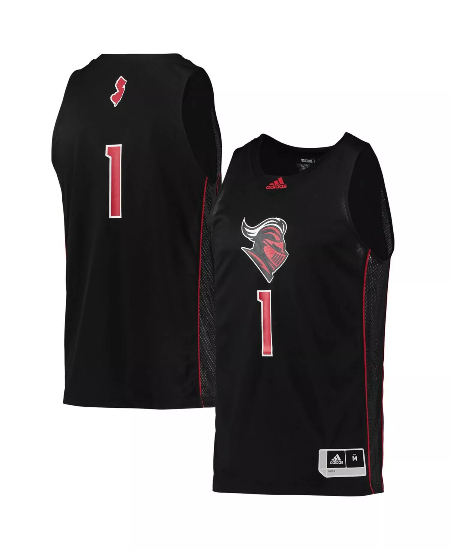 Men's 1 Rutgers Knights Team Swingman Basketball Jersey - Black - L