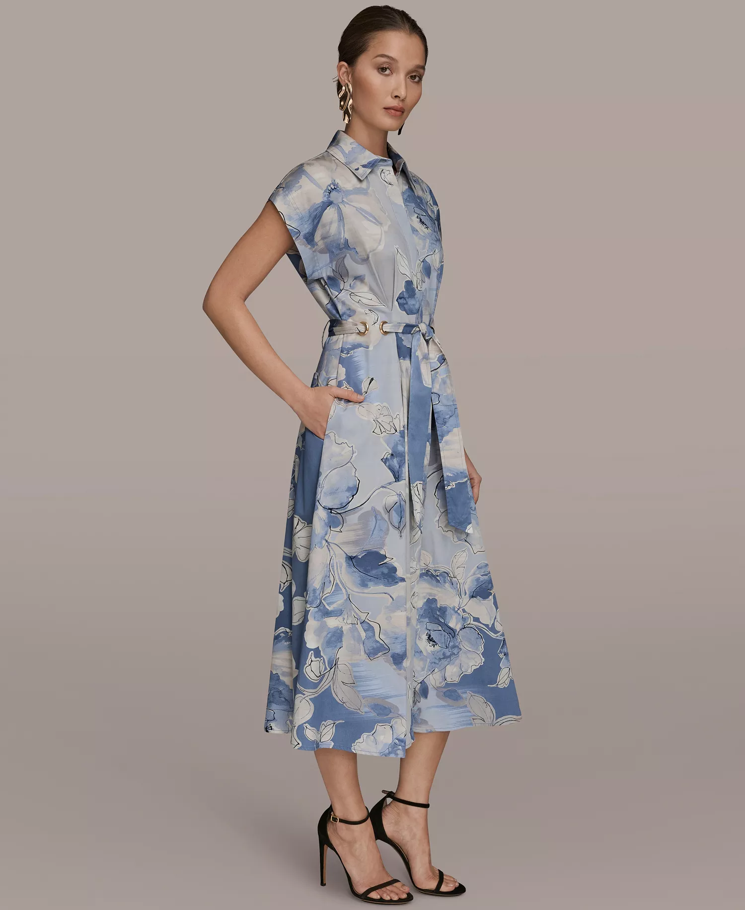 Women's Collared Short-Sleeve Dress - Tempest - 10