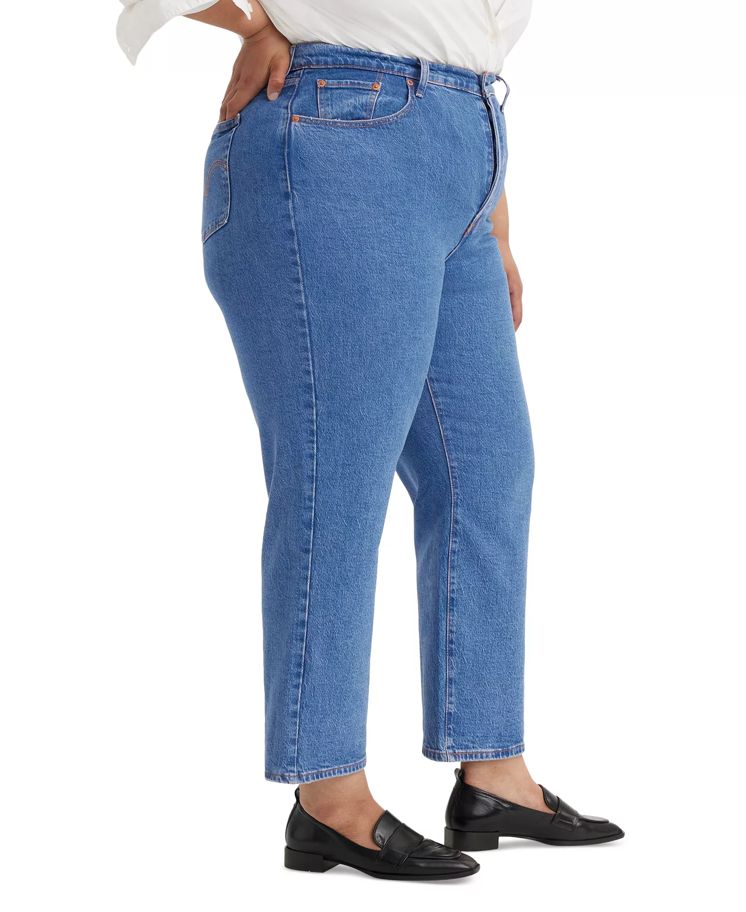 Plus Size Ribcage Straight-Leg Ankle Jeans - Jazz Pop - 14W