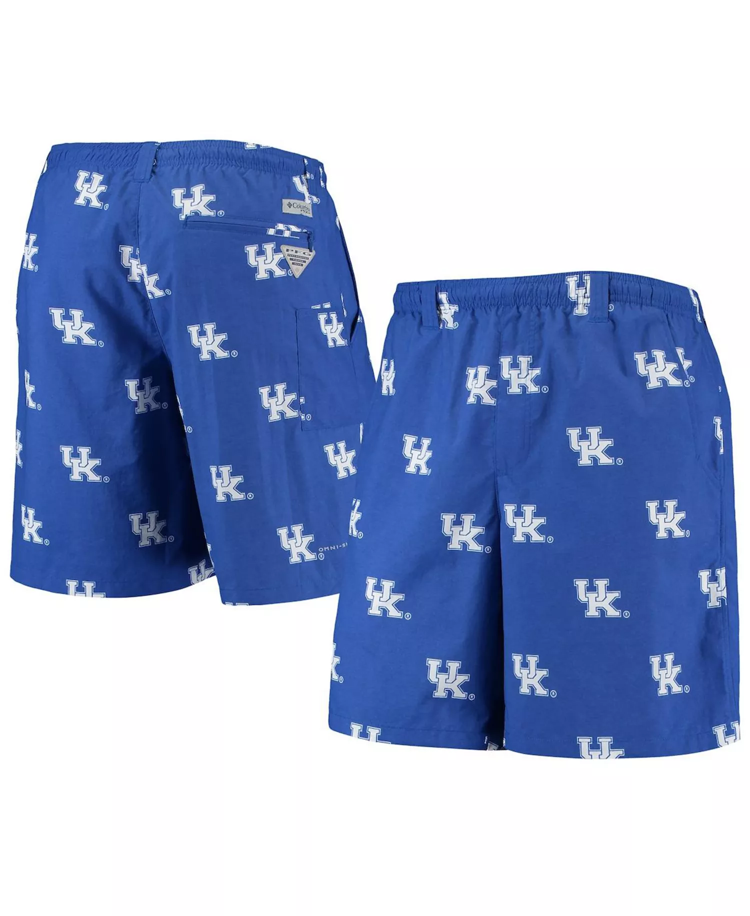 Men's Royal Kentucky Wildcats Backcast II 8" Omni-Shade Hybrid Shorts - Royal - L