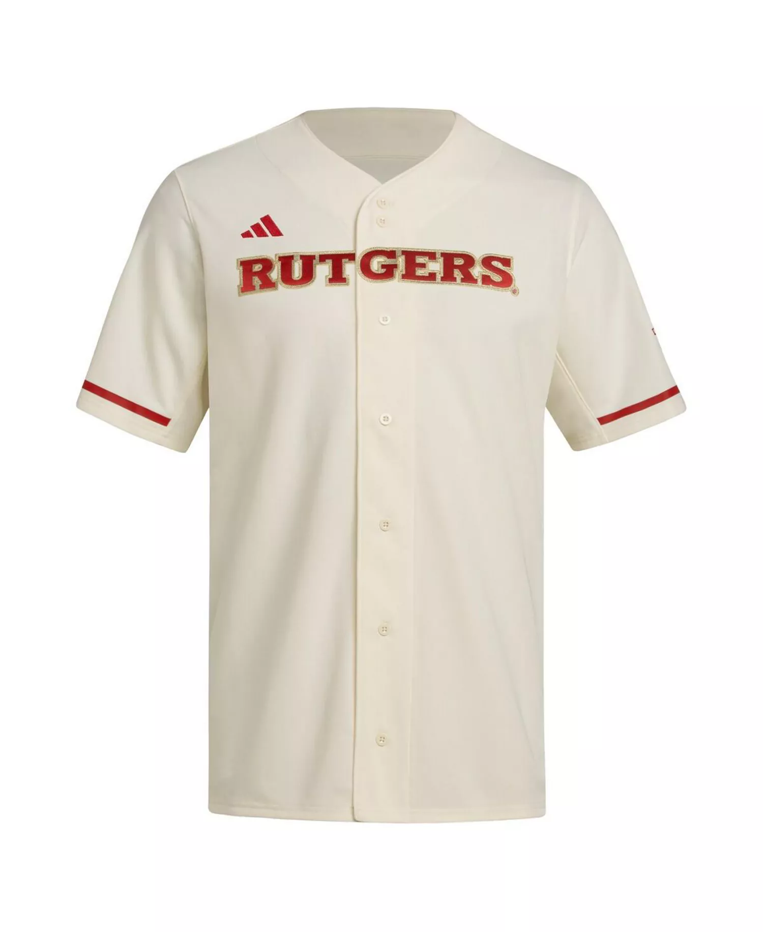 Men's Cream Rutgers Scarlet Knights Replica Baseball Jersey - Cream - 2XL