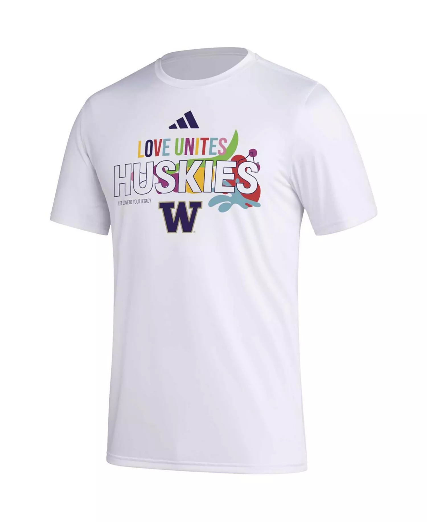 Men's x Rich Mnisi Pride Collection White Washington Huskies Pregame AEROREADY T-Shirt - White - L