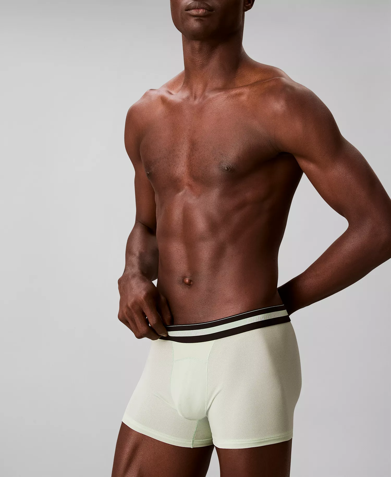 Men's Icon Active Mesh Trunks, 3-Pack - Black/Fungi/Seafoam wave - 1X