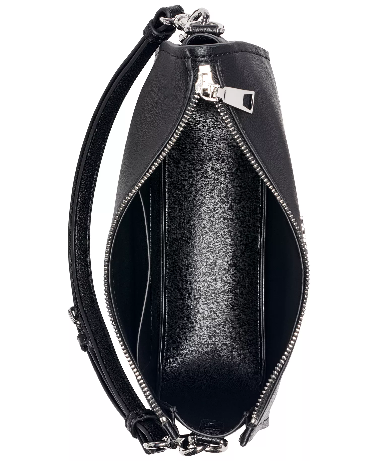 Nessa Small Top Handle Crossbody Bag - Black/Silver - No Size