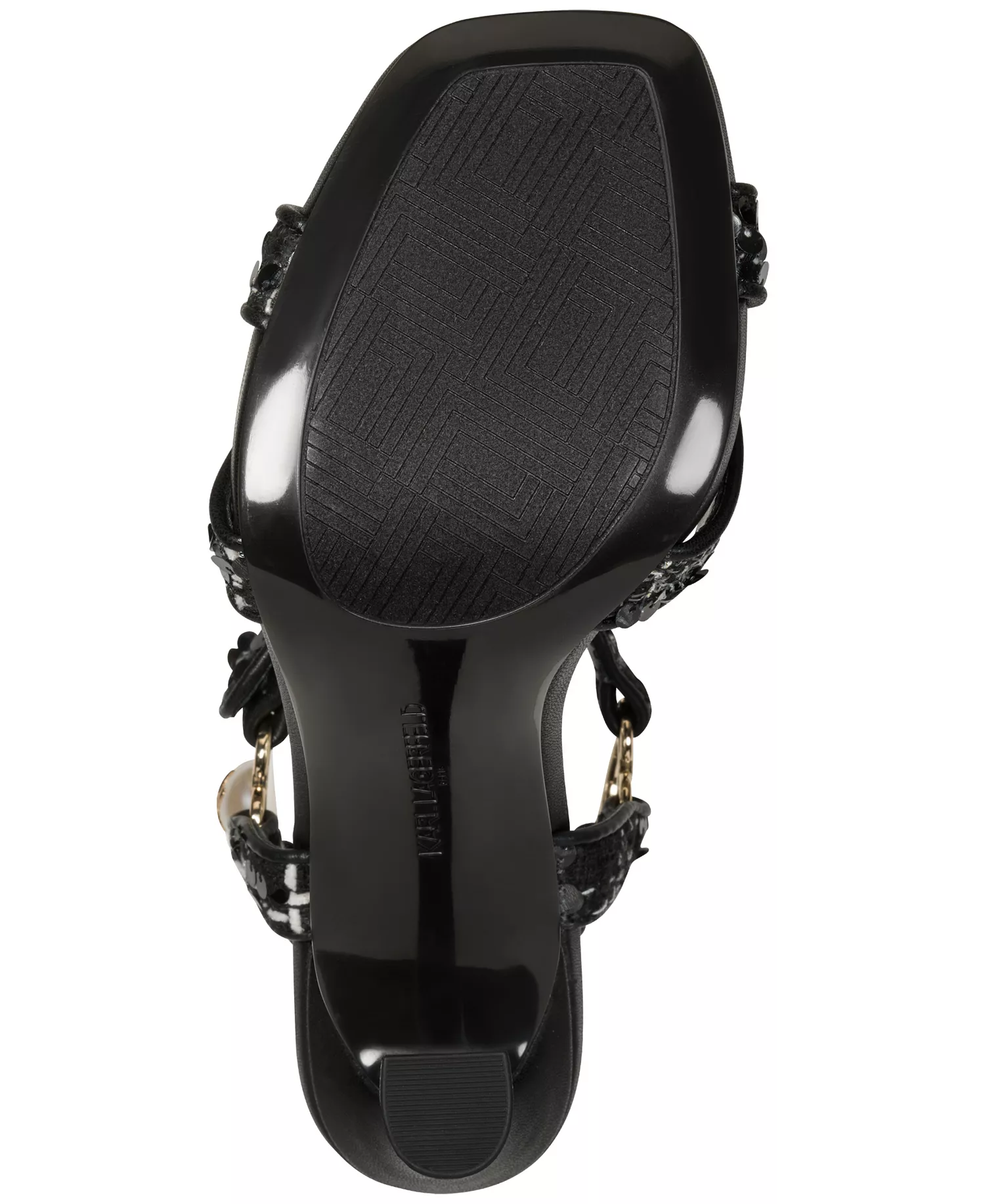 Women's Daelin Square Toe Sandals - Black - 10