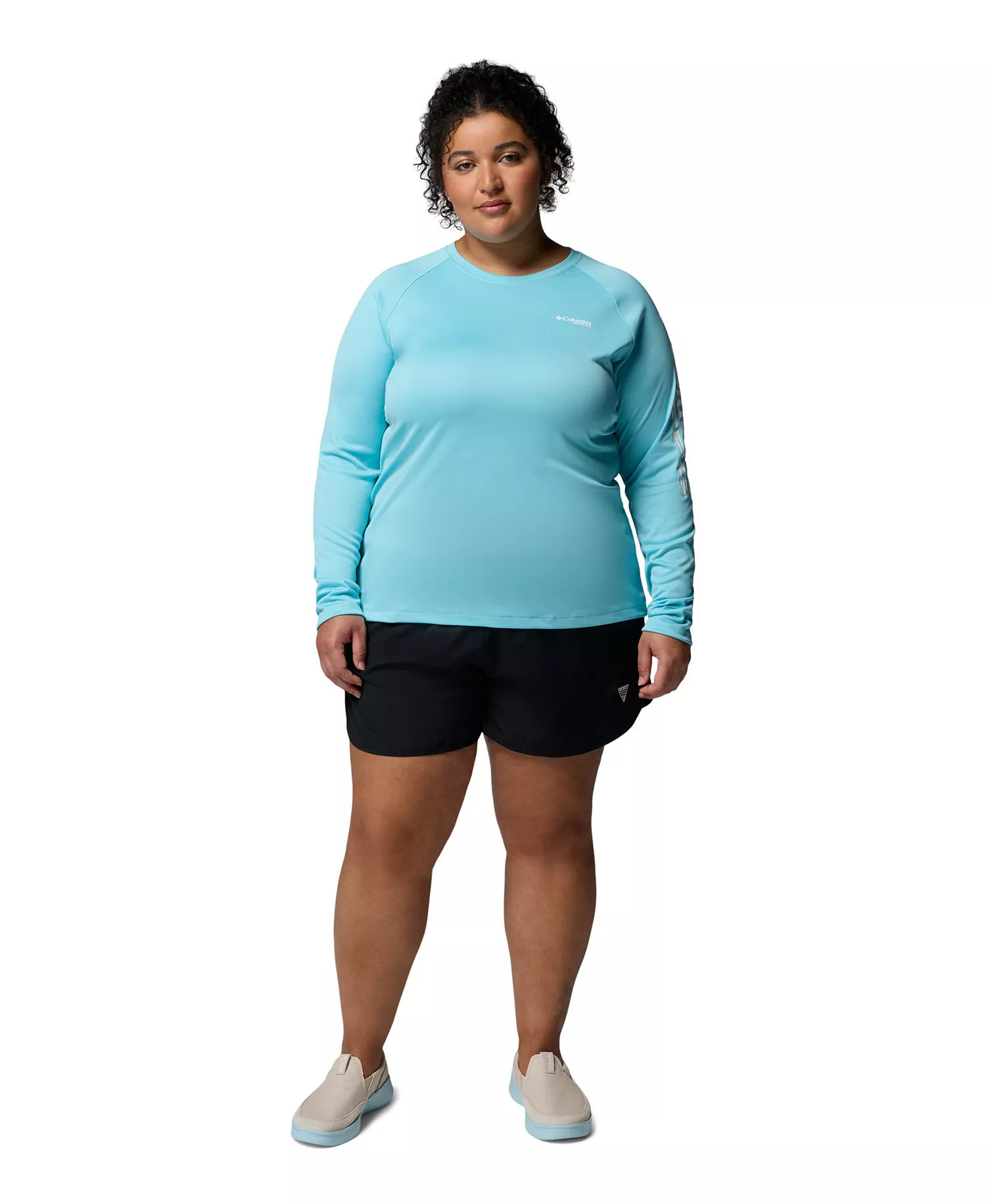 Plus Windy Bay Shorts - Black - 1X