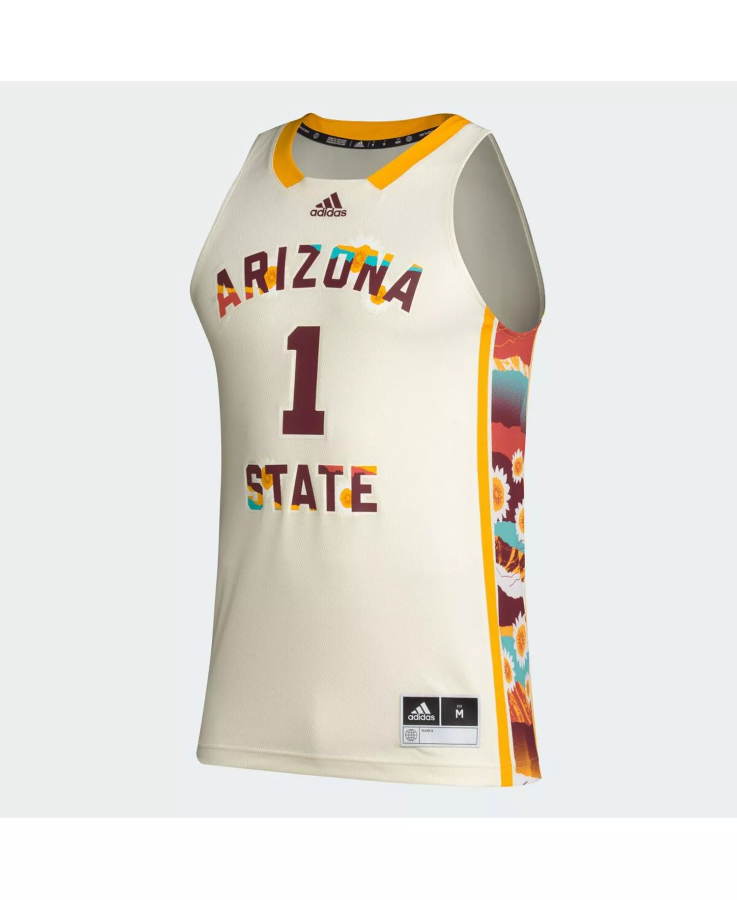 Men's #1 Khaki Arizona State Sun Devils Honoring Black Excellence Basketball Jersey - Khaki - M