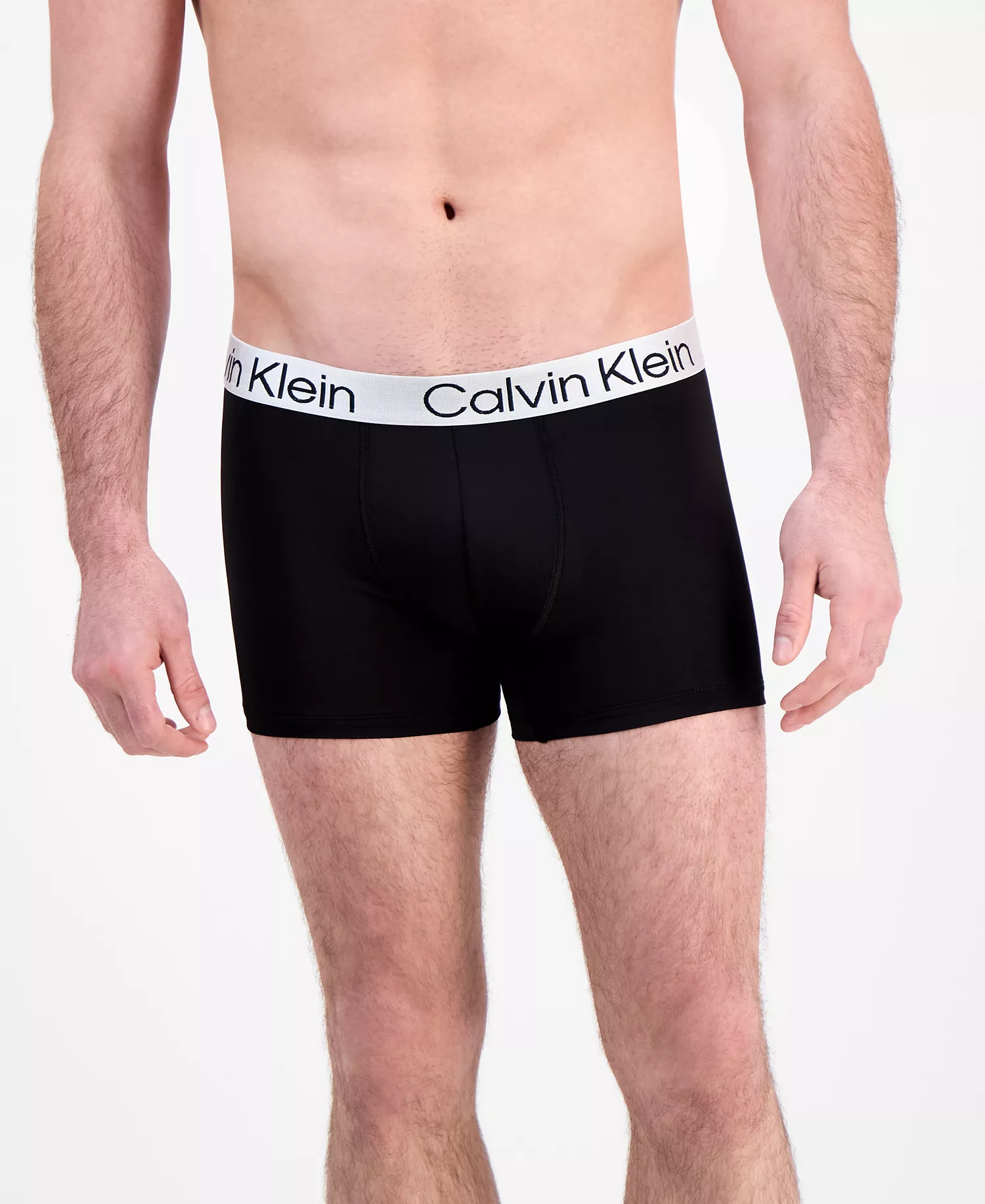 Men's 3-Pk. Chromatic Brushed Micro Boxer Briefs - Black - L