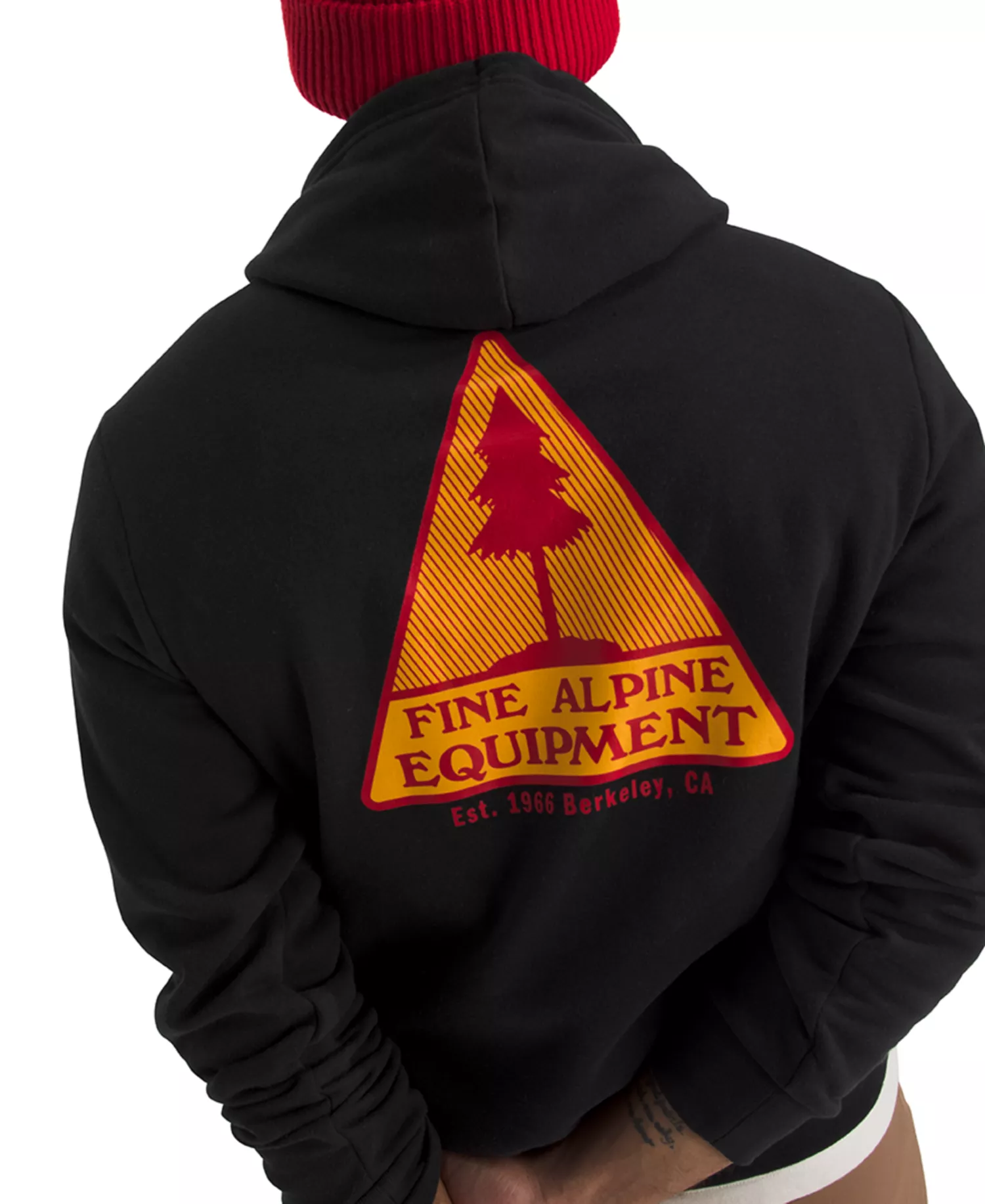 Men's Evolution Mountain Woods Graphic Hoodie - Black - 2XL