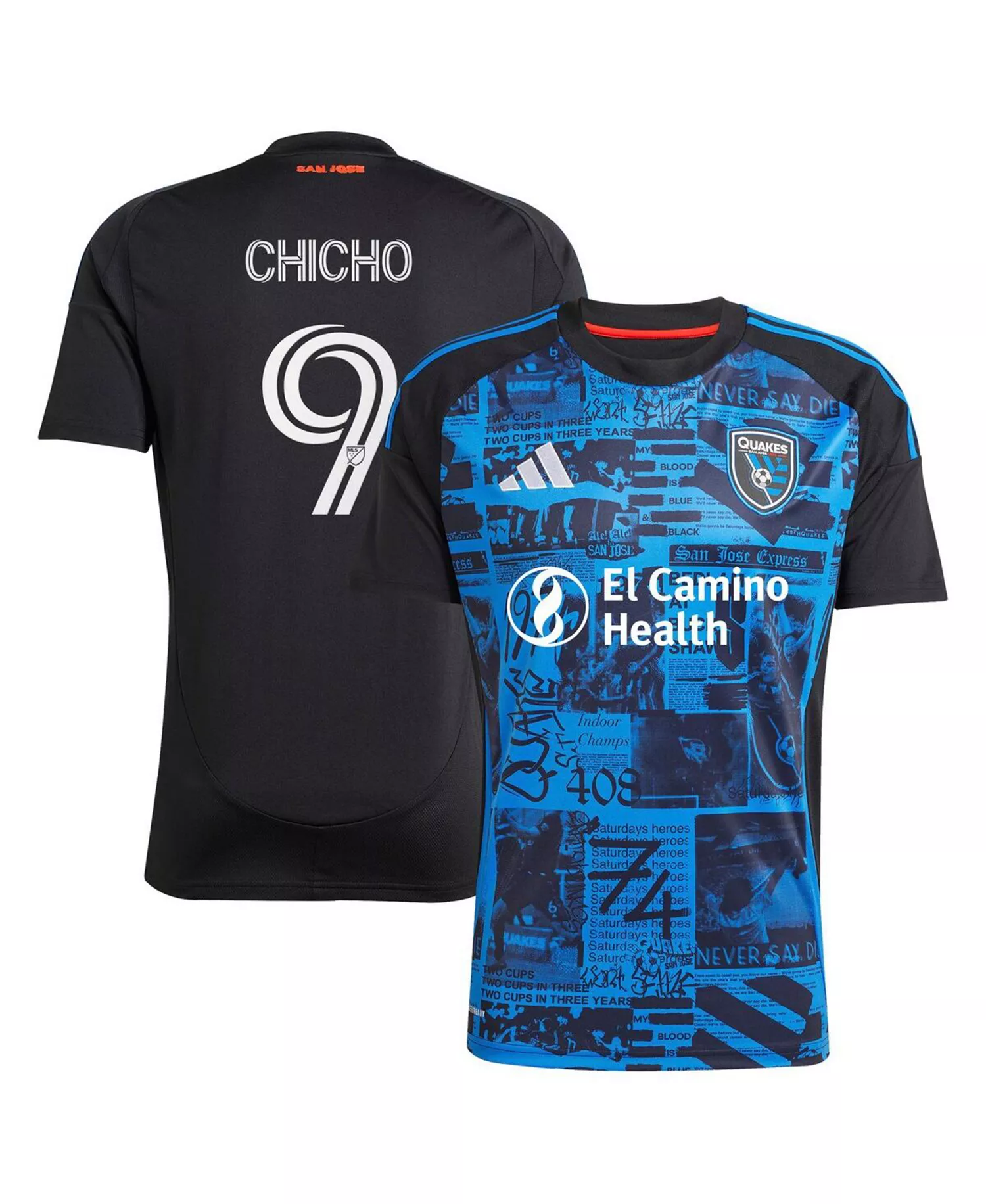 Men's Cristian Arango Black San Jose Earthquakes 2025 Headliner Replica Player Jersey - Black - 2XL